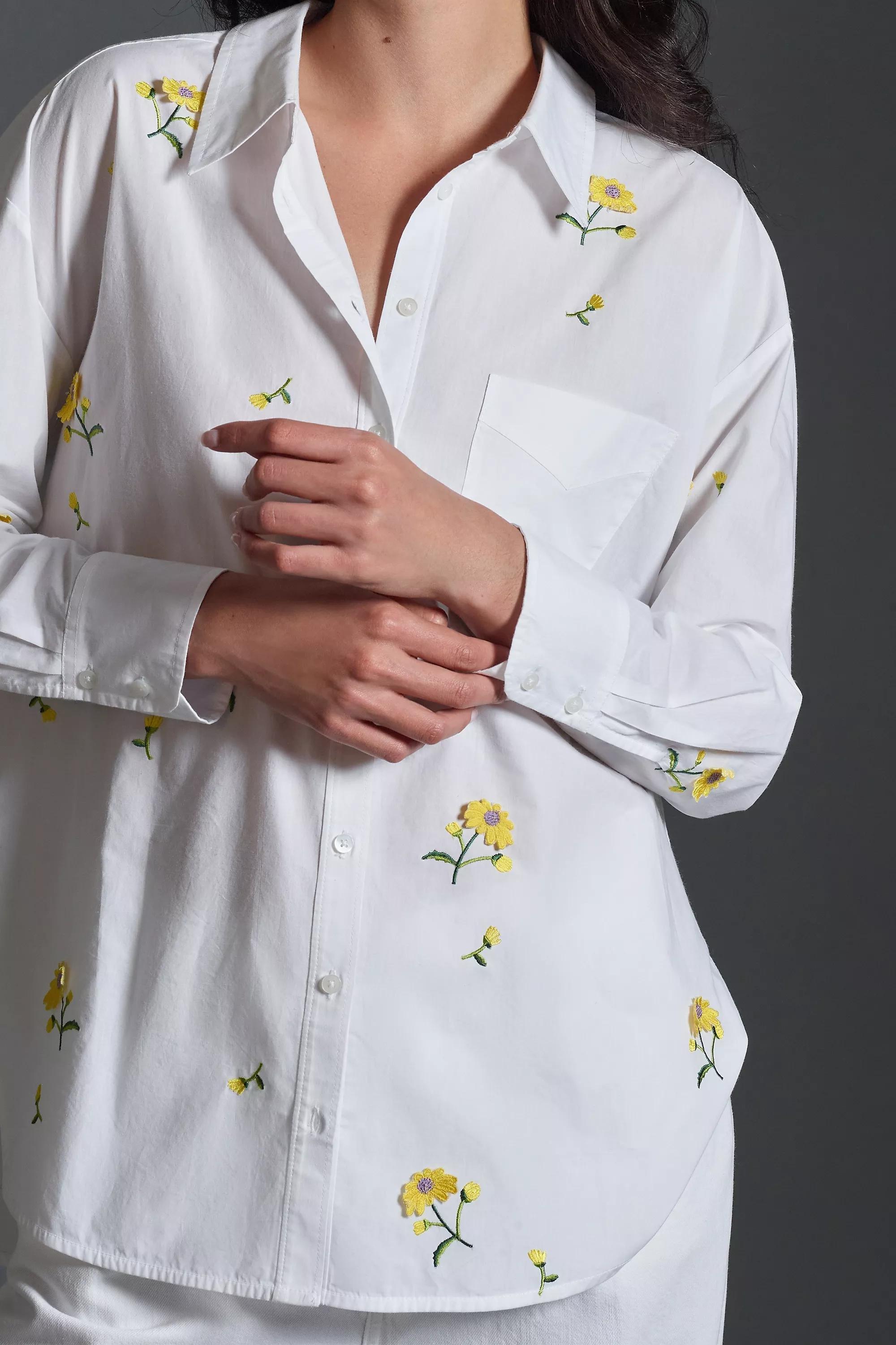 YL The Bennet Buttondown Shirt by Maeve: Embroidered Edition, , large image number 2