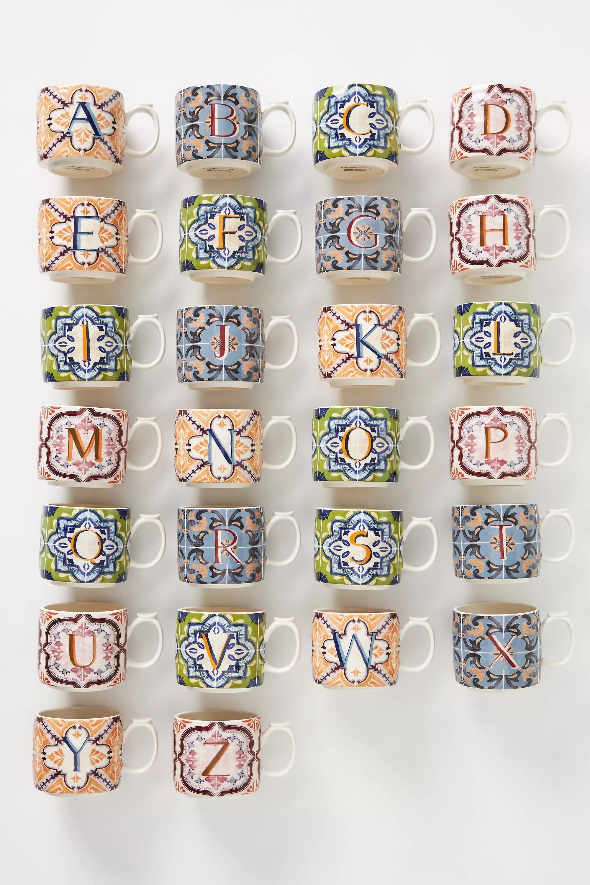 Mezze Monogram Mug, I, A501_0909, large image number 0
