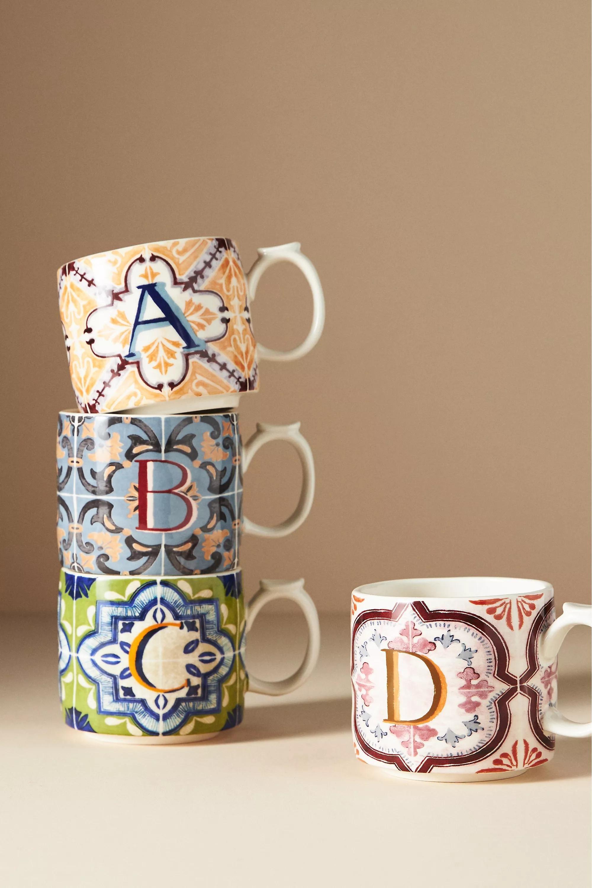 Anthropologie - Mezze Monogram Mug, V