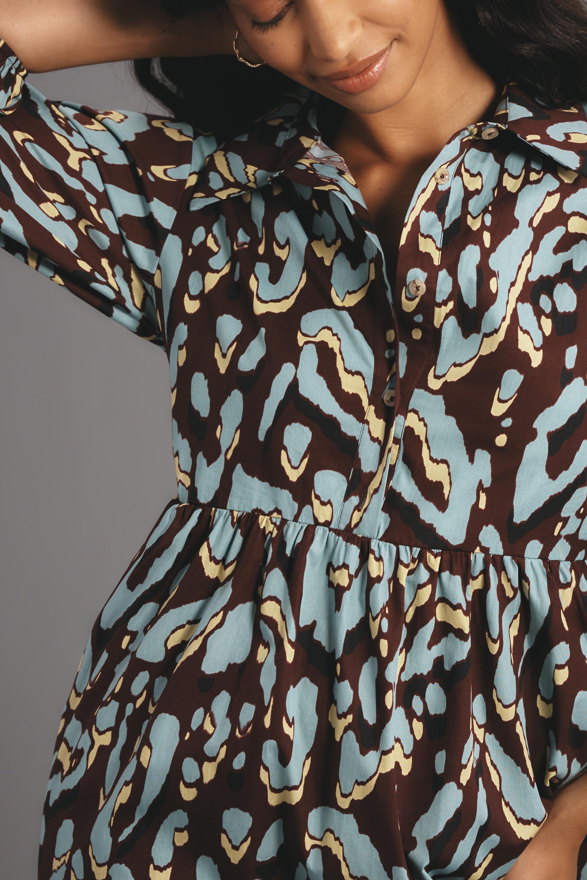 The Bettina Tiered Midi Shirt Dress By Maeve, Multicolour, , large image number 3