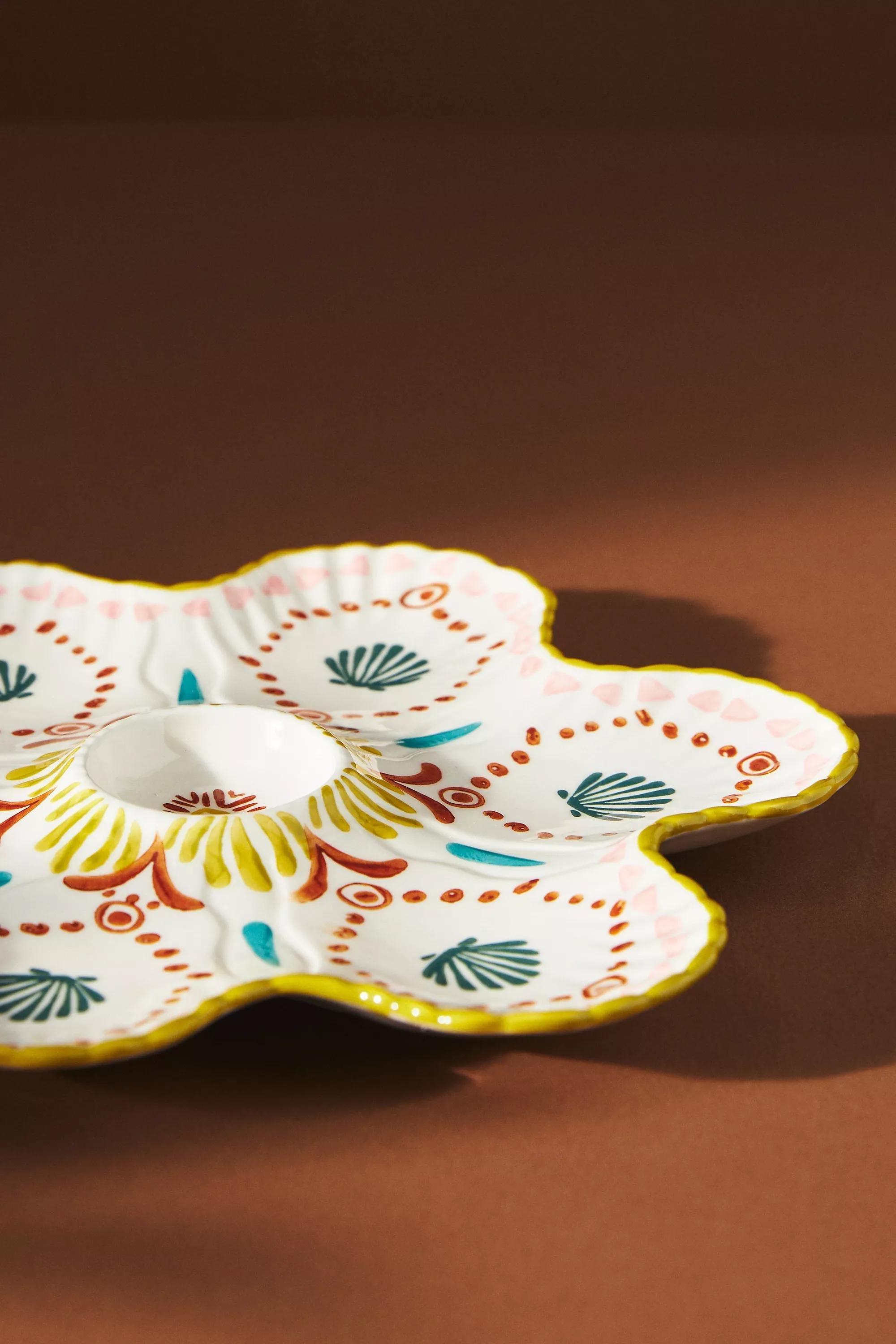 Agata Oyster Platter, Yellow, , large image number 0