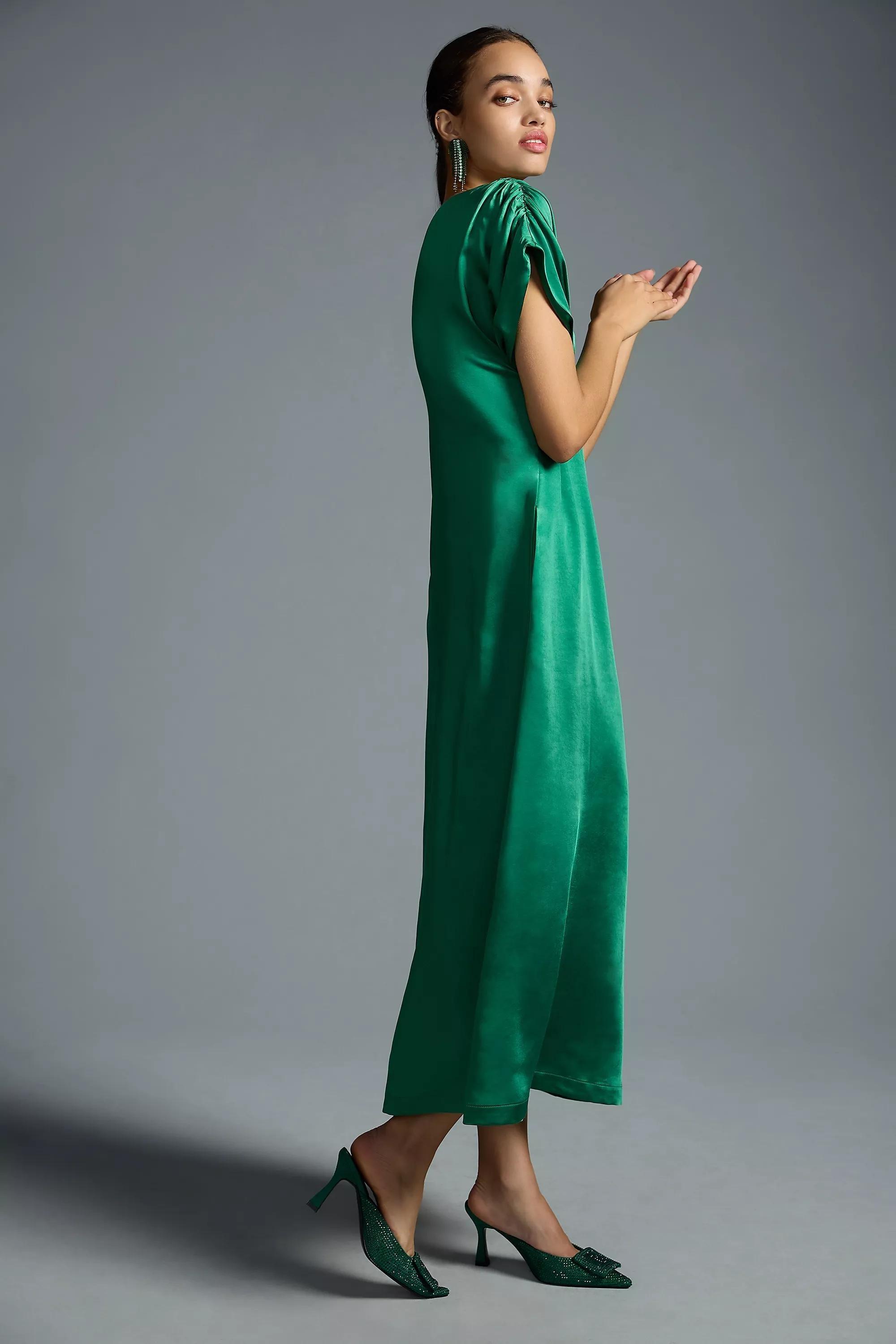 Porridge One-Shoulder Dress, Holly, , large image number 0