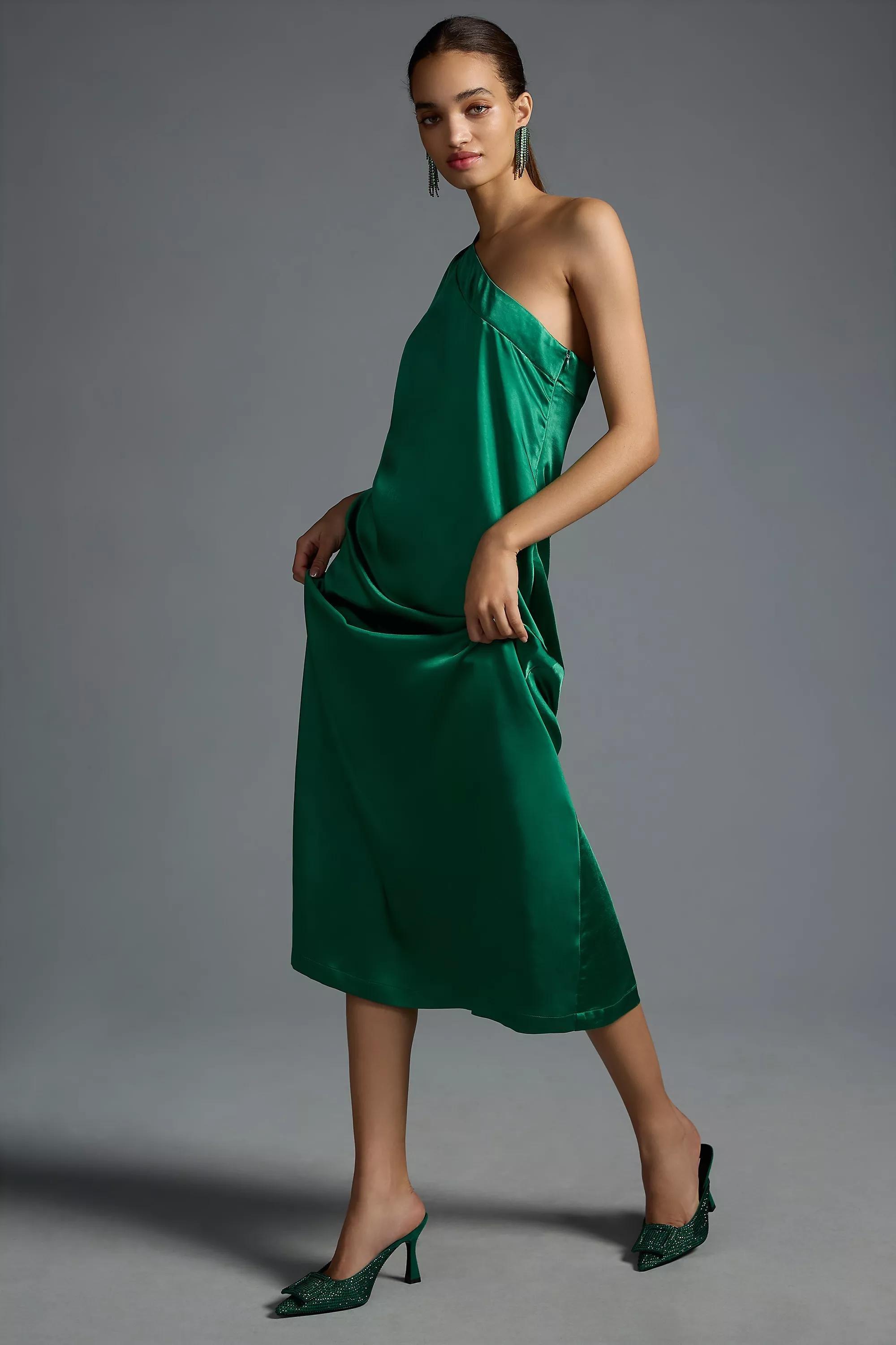 Porridge One-Shoulder Dress, Holly, , large image number 2