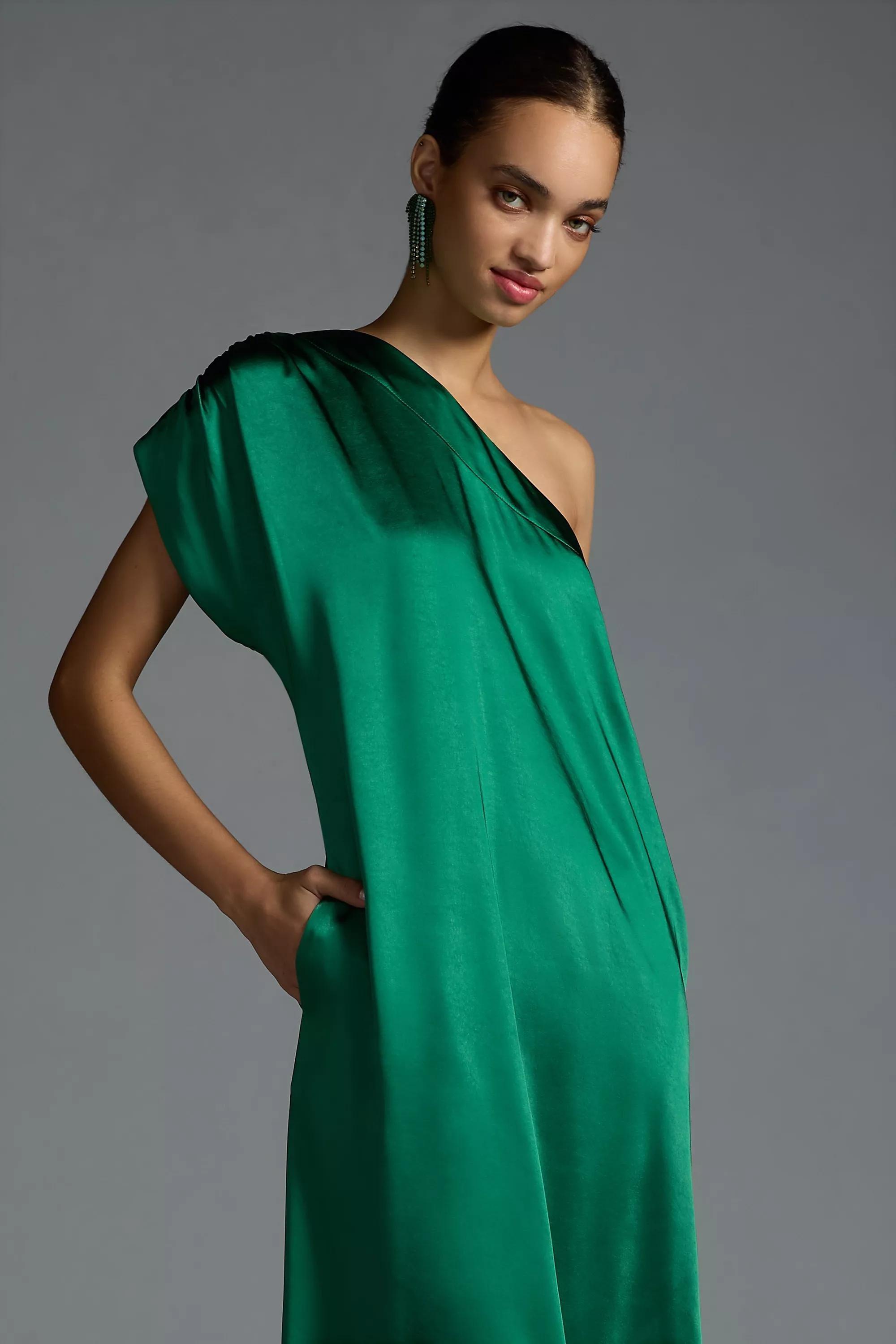 Porridge One-Shoulder Dress, Holly, , large image number 4