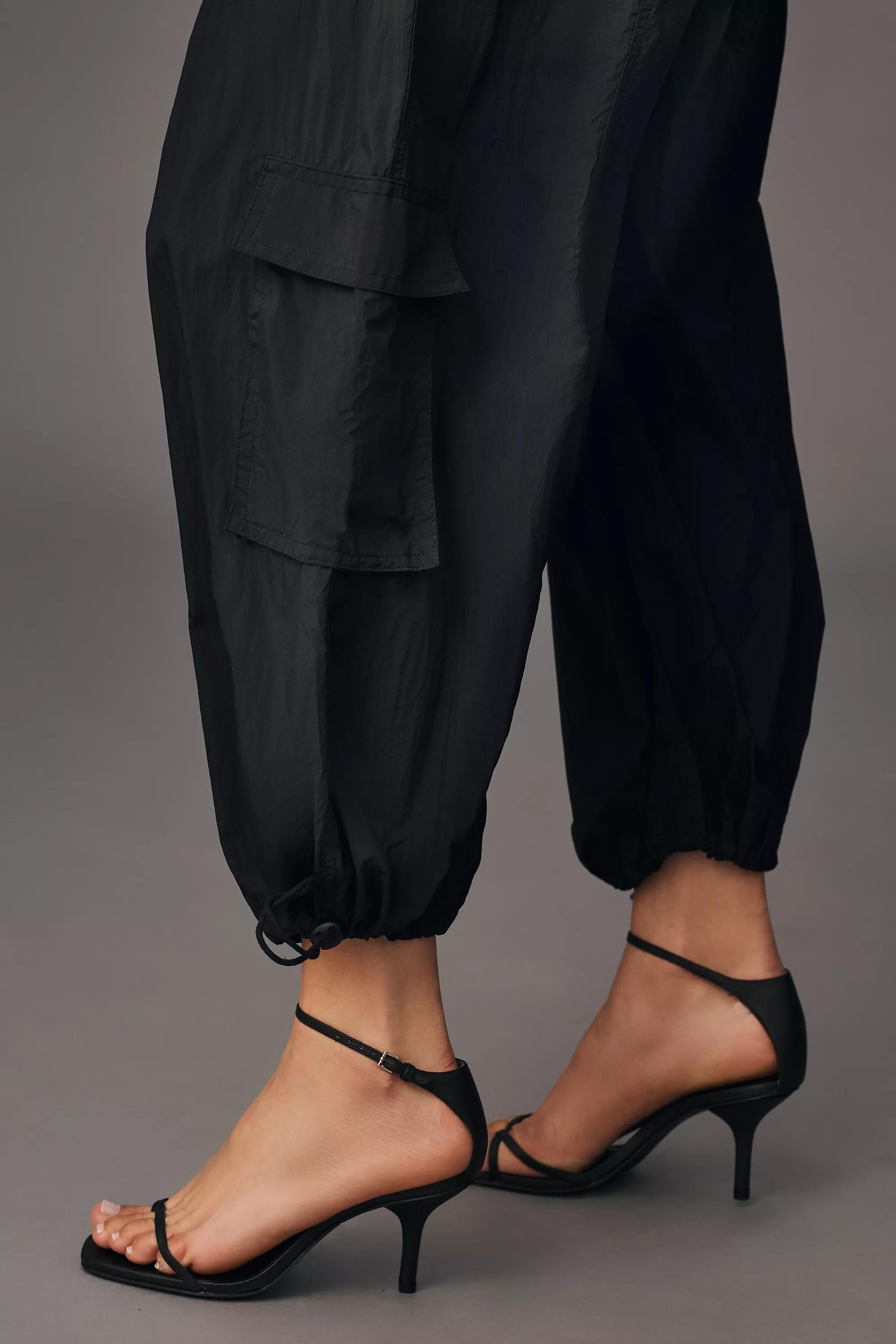 Daily Practice Base Jump Parachute Pants, Black, Black, large image number 3