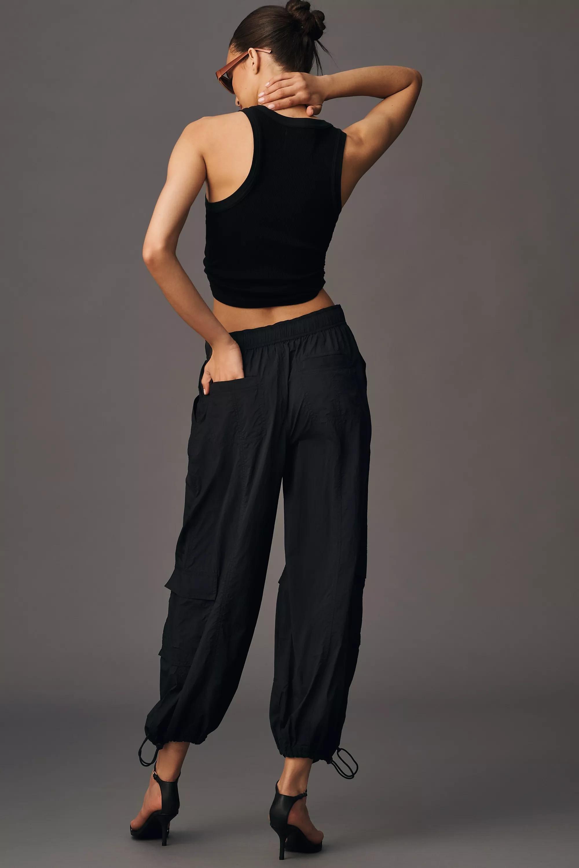 Daily Practice Base Jump Parachute Pants, Black, Black, large image number 4