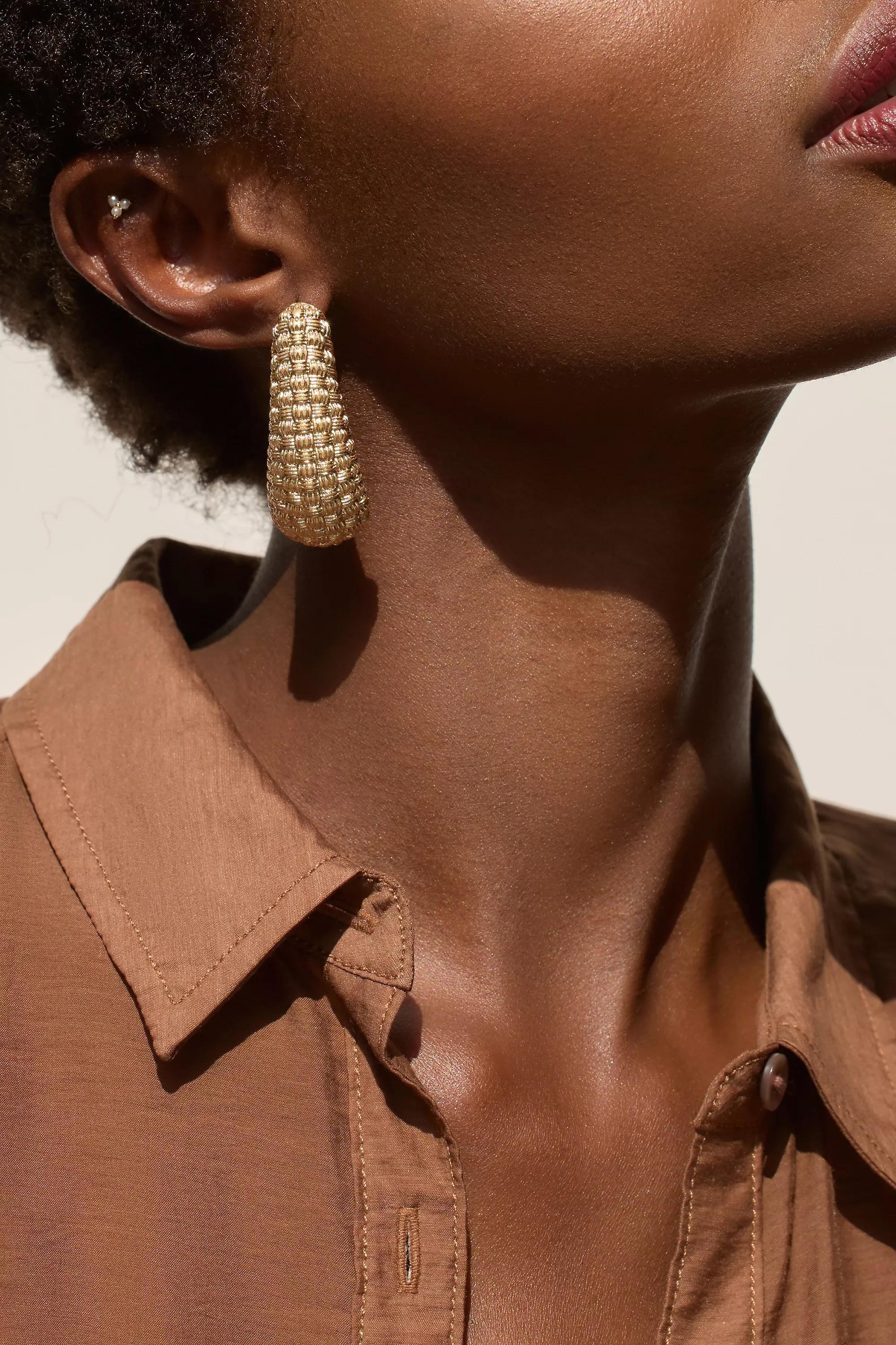 The Petra Drop Earrings, Yellow, A501_0072, large image number 7