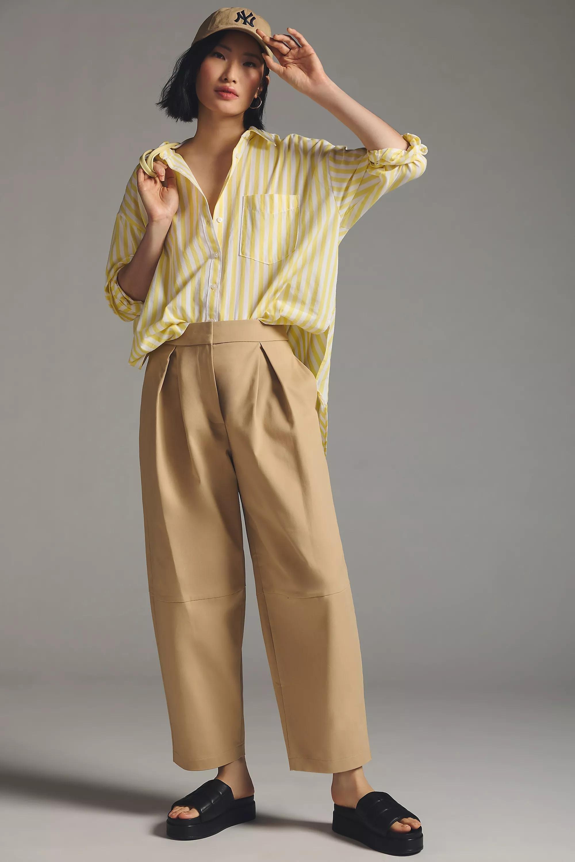 Exquise Utility Barrel Pants, Beige, , large image number 0