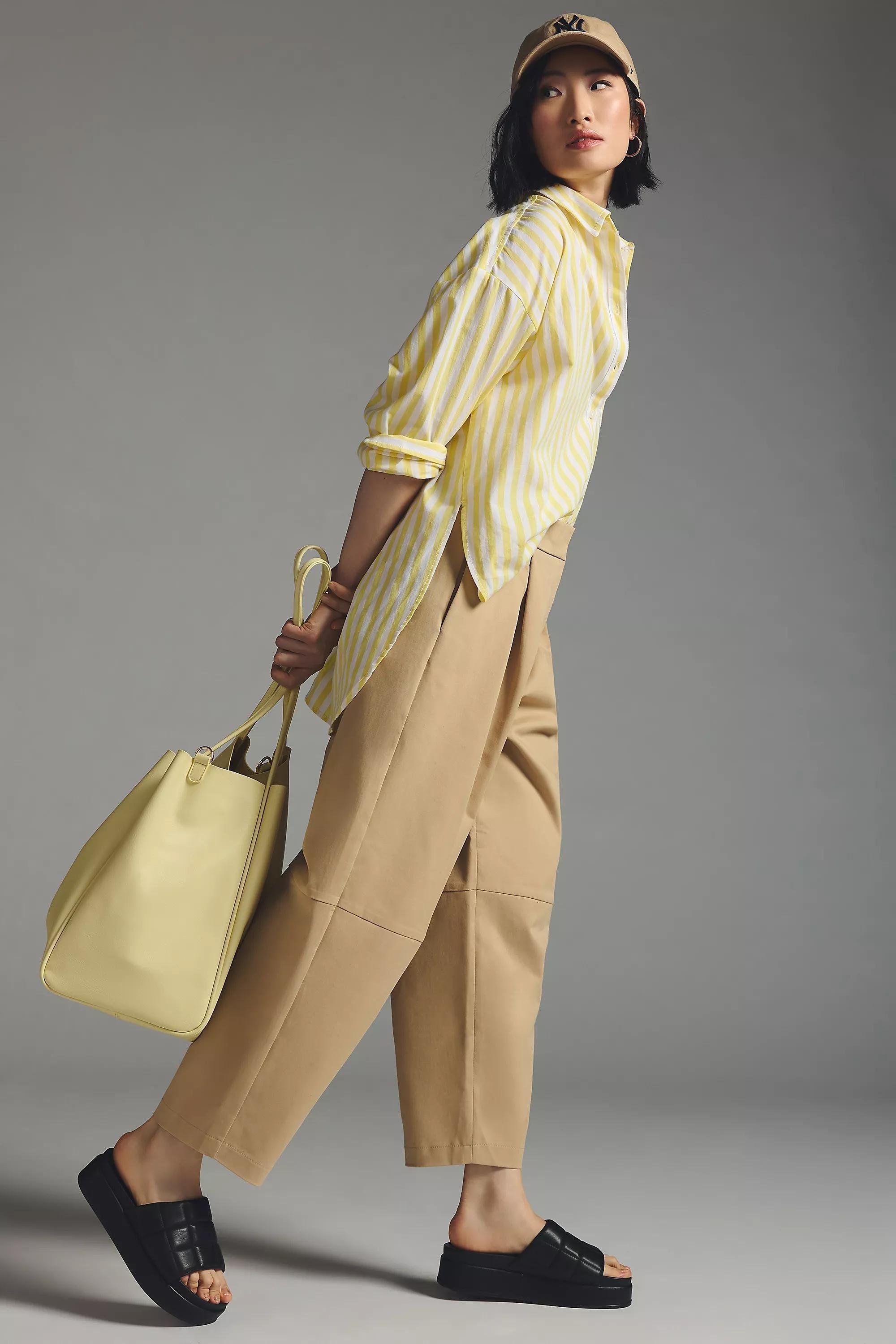 Exquise Utility Barrel Pants, Beige, , large image number 4