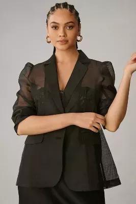 Dolan Sheer Blazer, Black, , large image number 1