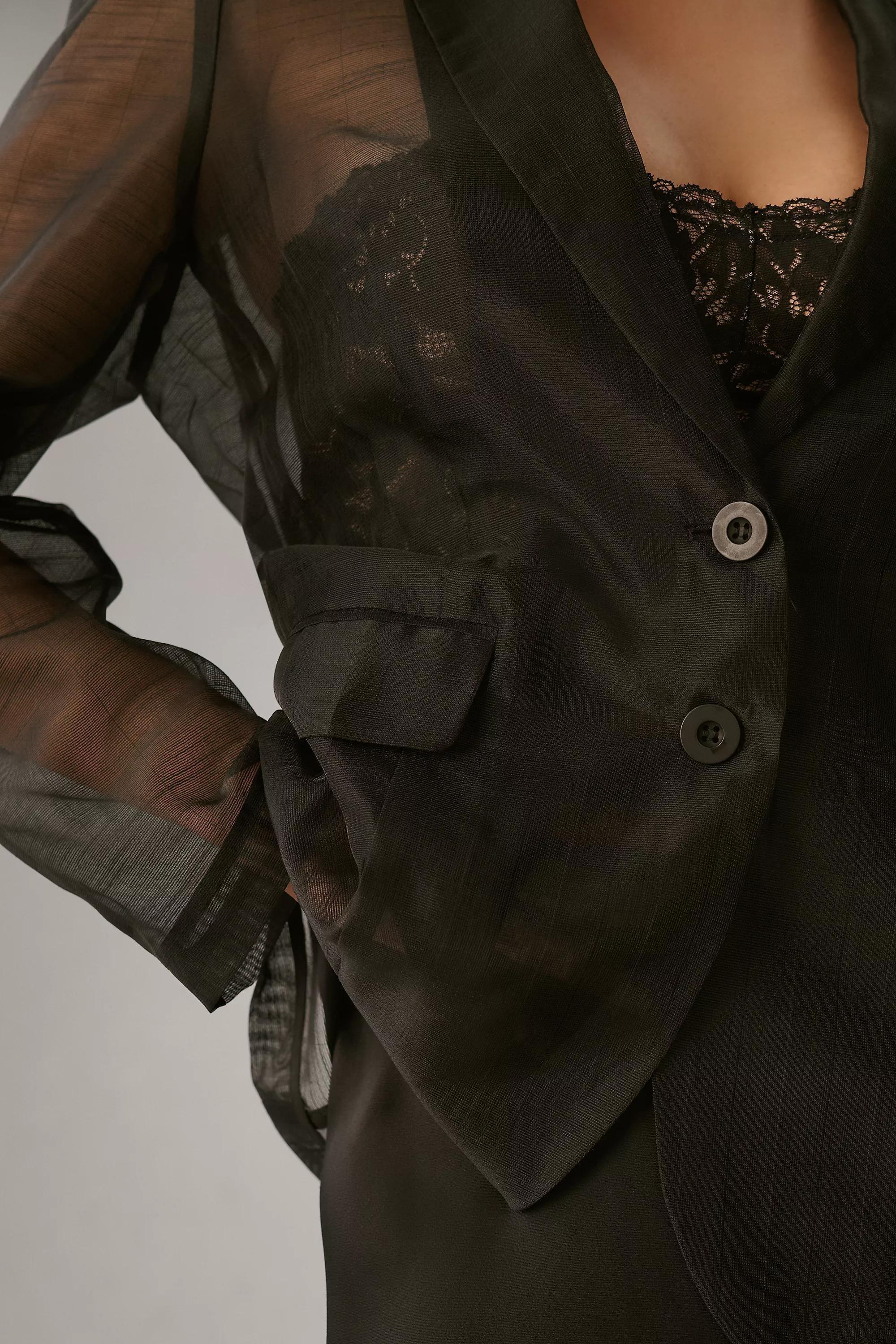 Dolan Sheer Blazer, Black, , large image number 9