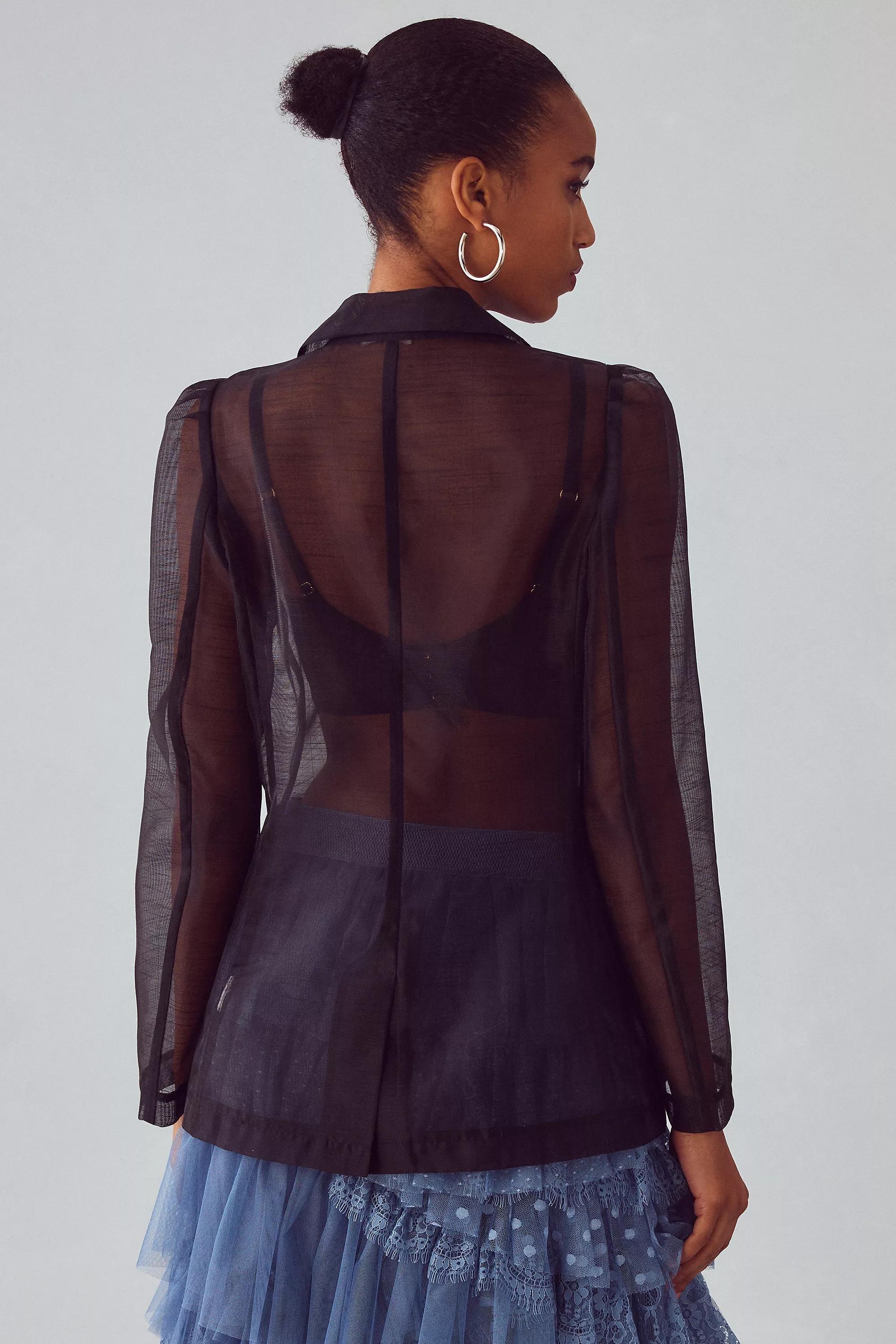 Dolan Sheer Blazer, Black, , large image number 13