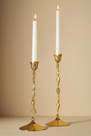 Anthropologie - Rialto Taper Candle Holder, Gold