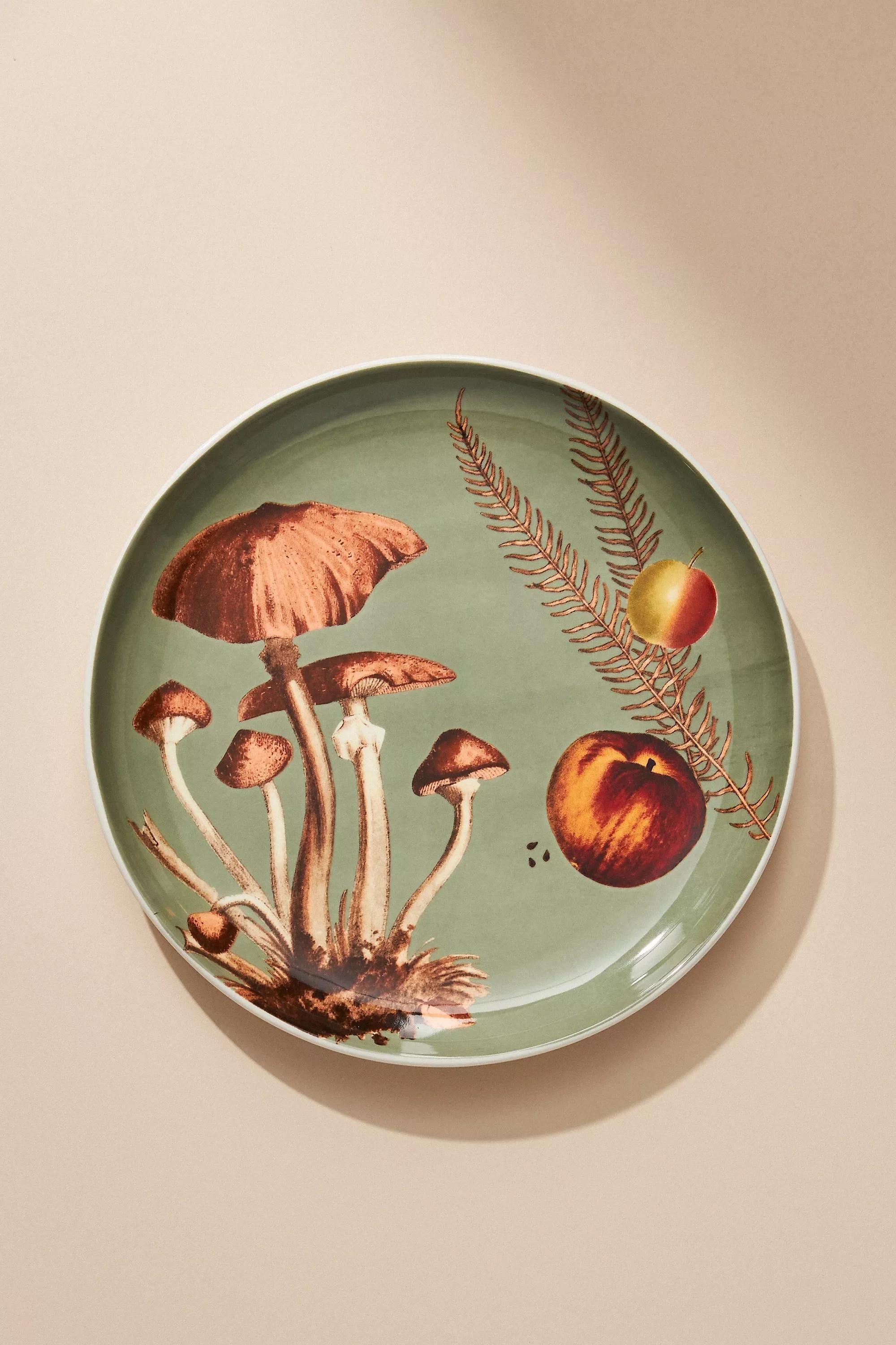Motif Nature Studies Dessert Plate, Green, A501_0008, large image number 1