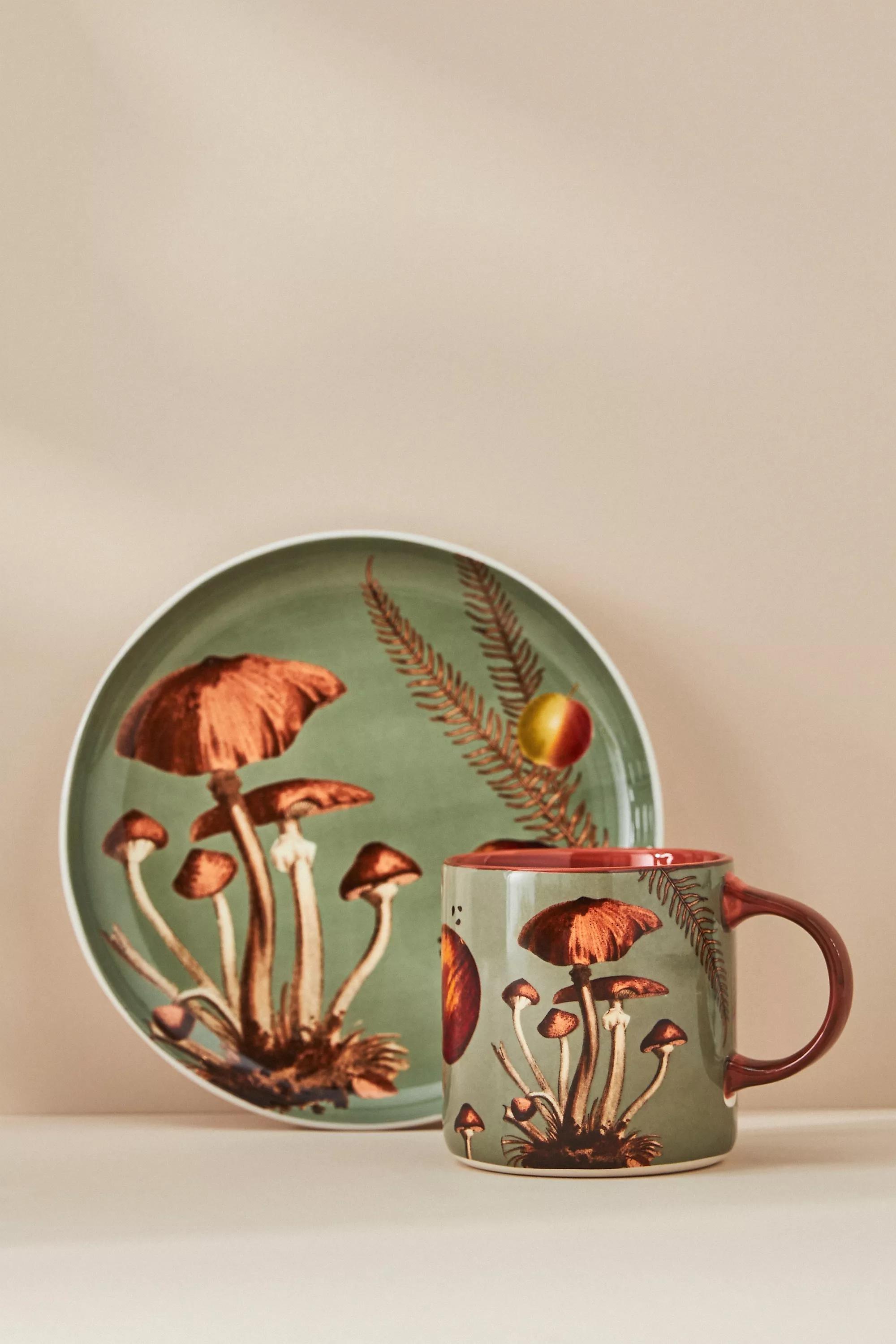 Motif Nature Studies Dessert Plate, Green, A501_0008, large image number 2