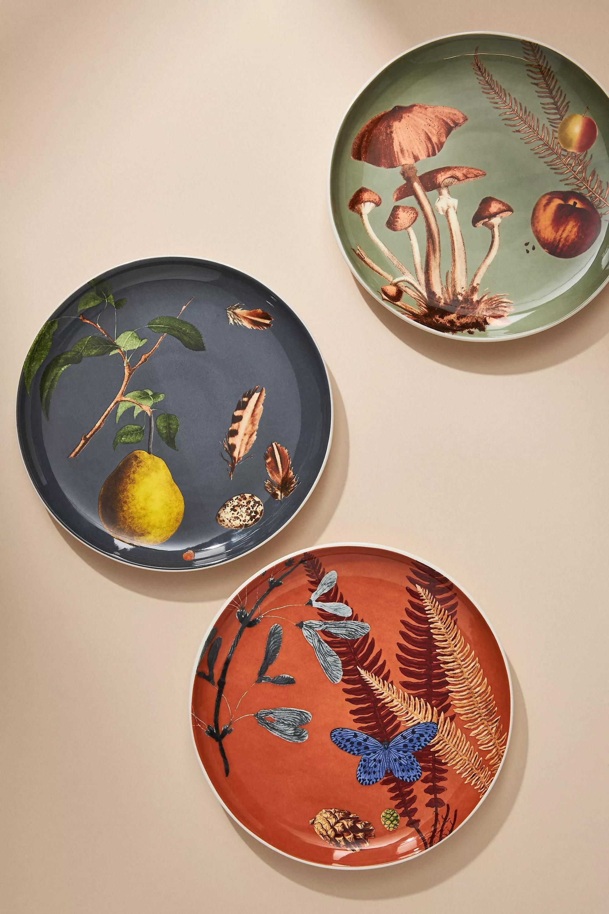 Nature Studies Dessert Plate, Multicolour, A501_0049, large image number 1