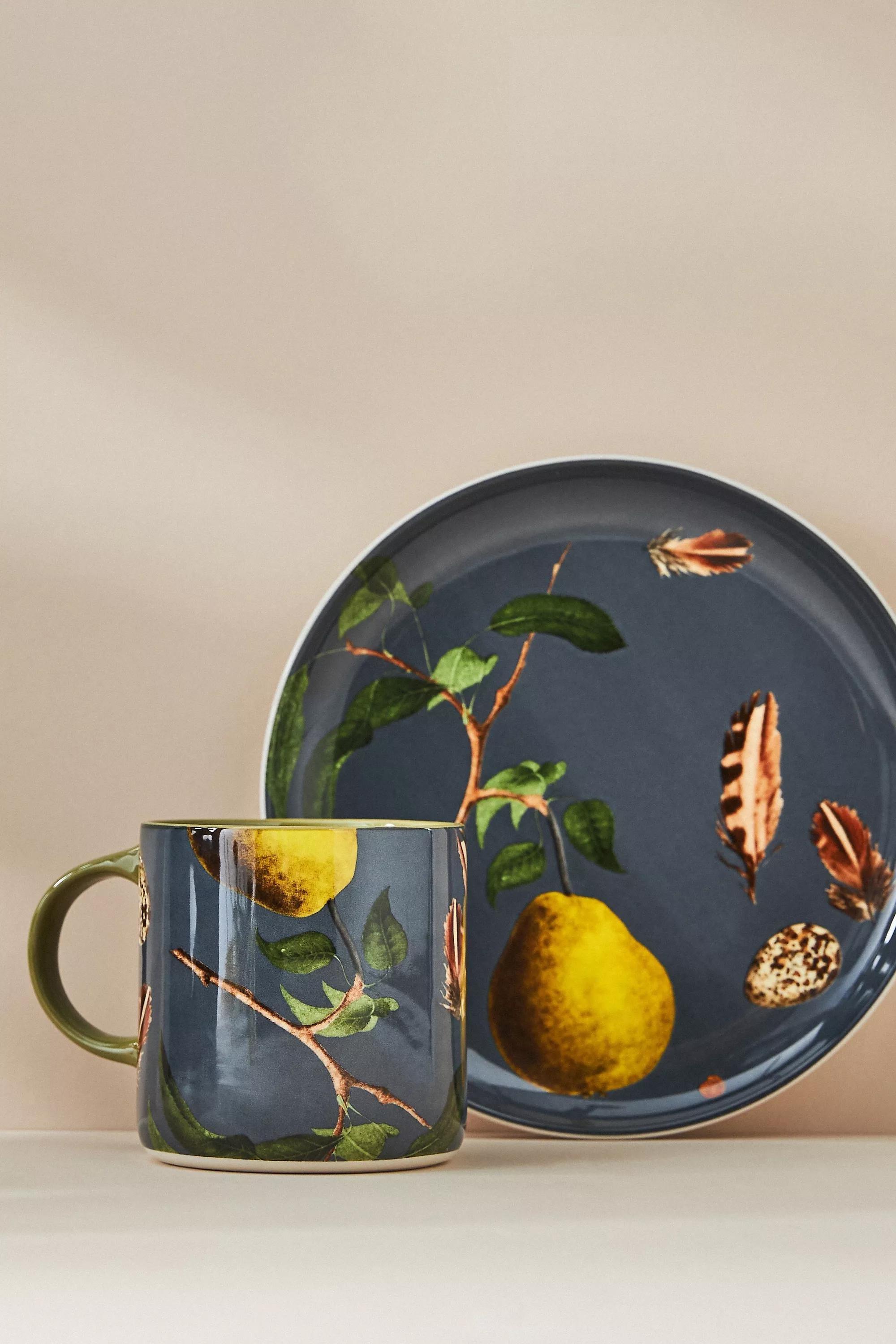 Nature Studies Dessert Plate, Multicolour, A501_0049, large image number 2