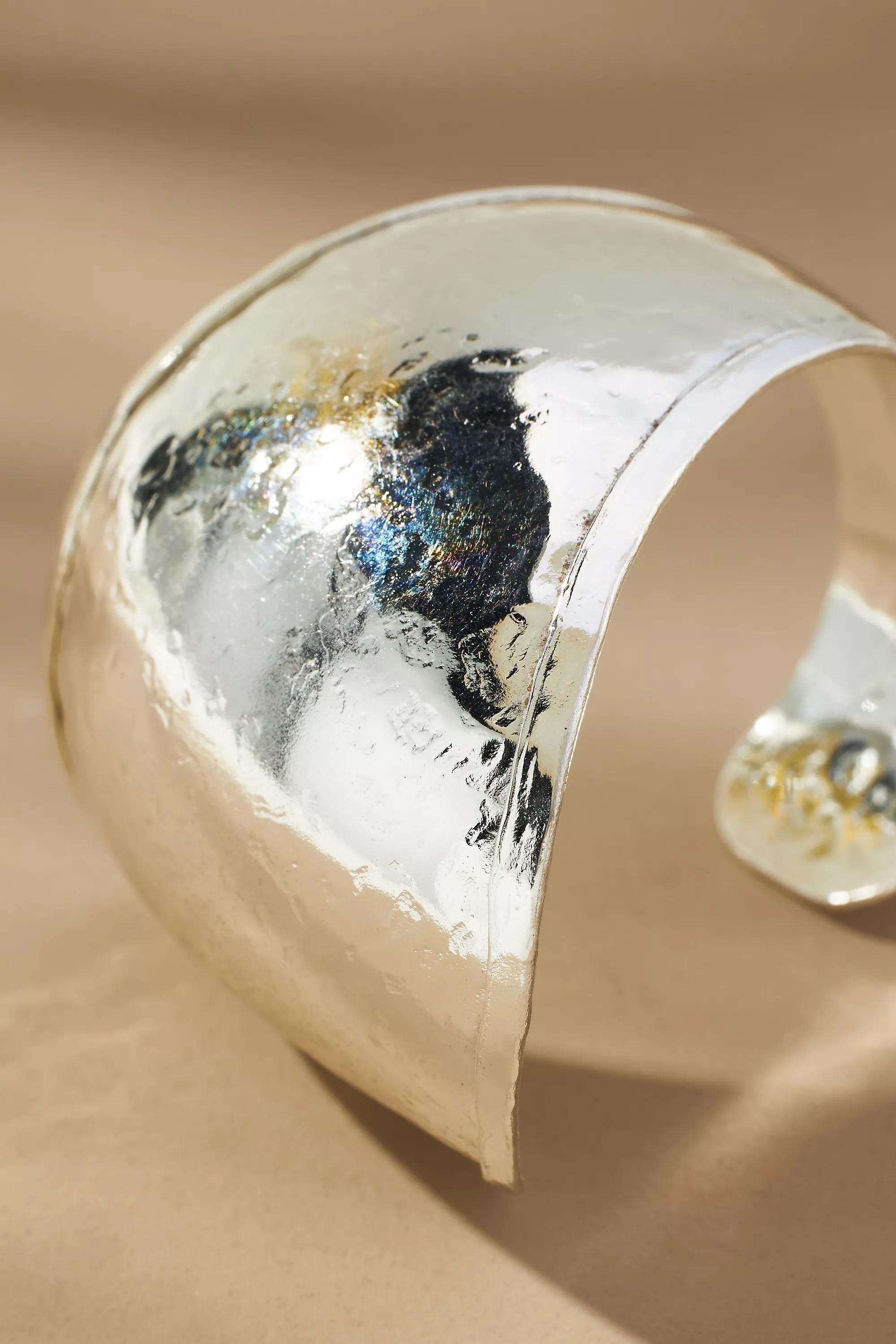 Gladiator Cuff Bracelet, Silver, A501_0007, large image number 1