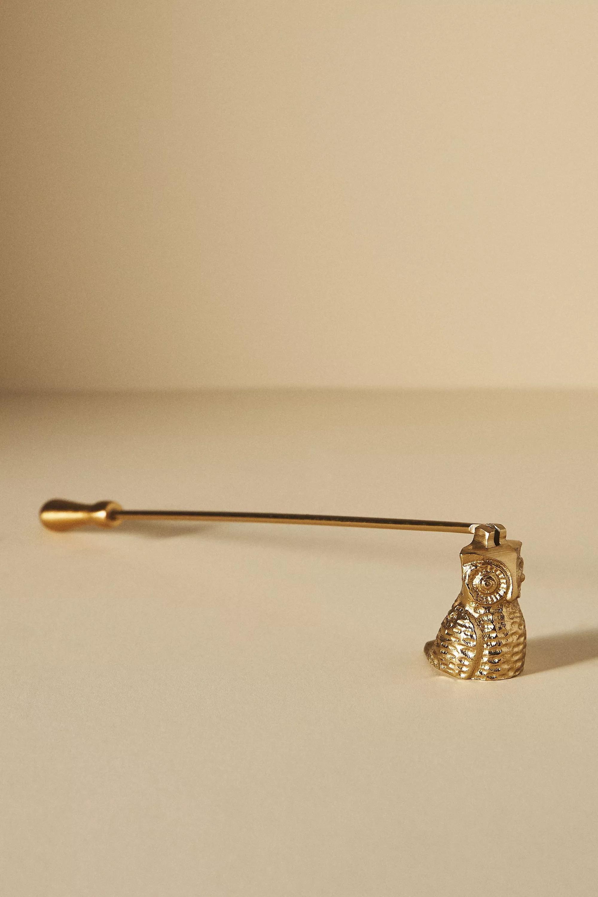 Owl Candle Snuffer, Bronze, , large image number 0