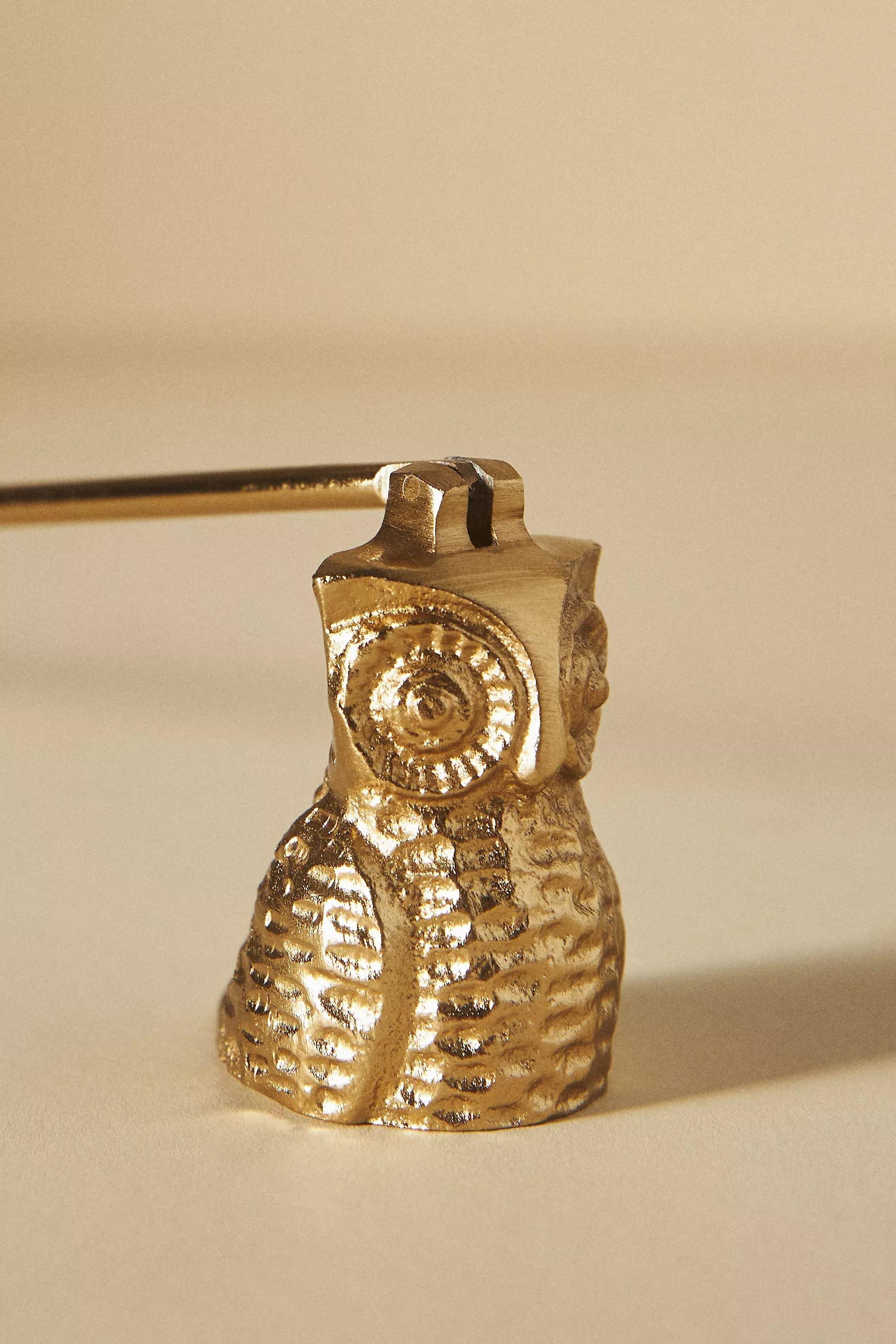 Owl Candle Snuffer, Bronze, , large image number 4