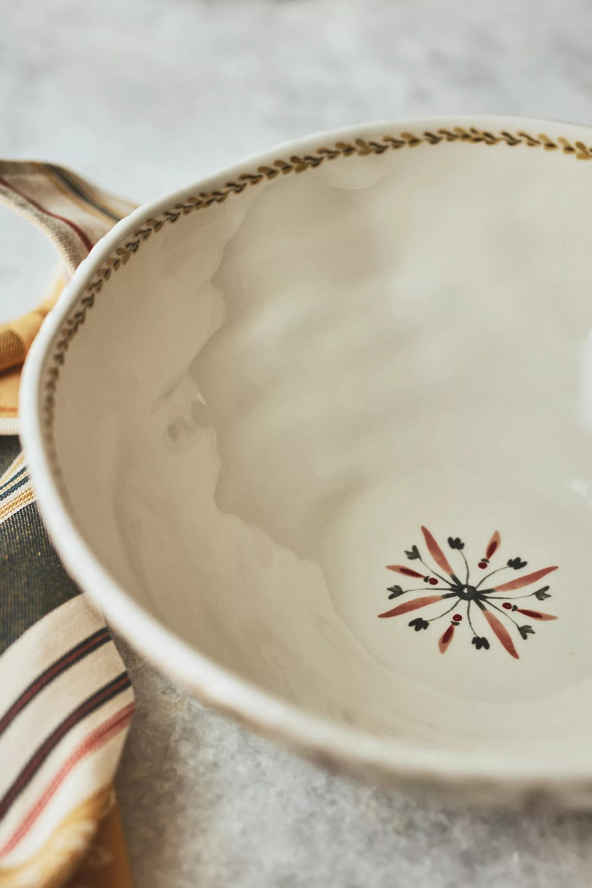 NEUTR MOT Mimi Thorisson for Anthropologie Italian Hours Ceramic Serving Bowl, , large image number 3