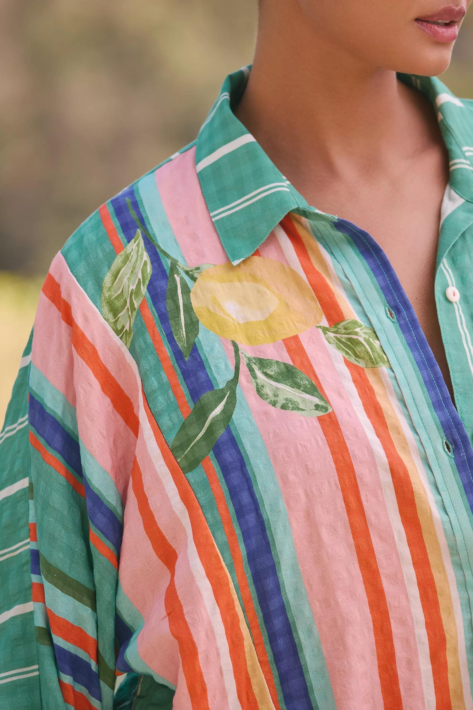 GN By Anthropologie Long-Sleeve Printed Shirt, , large image number 2