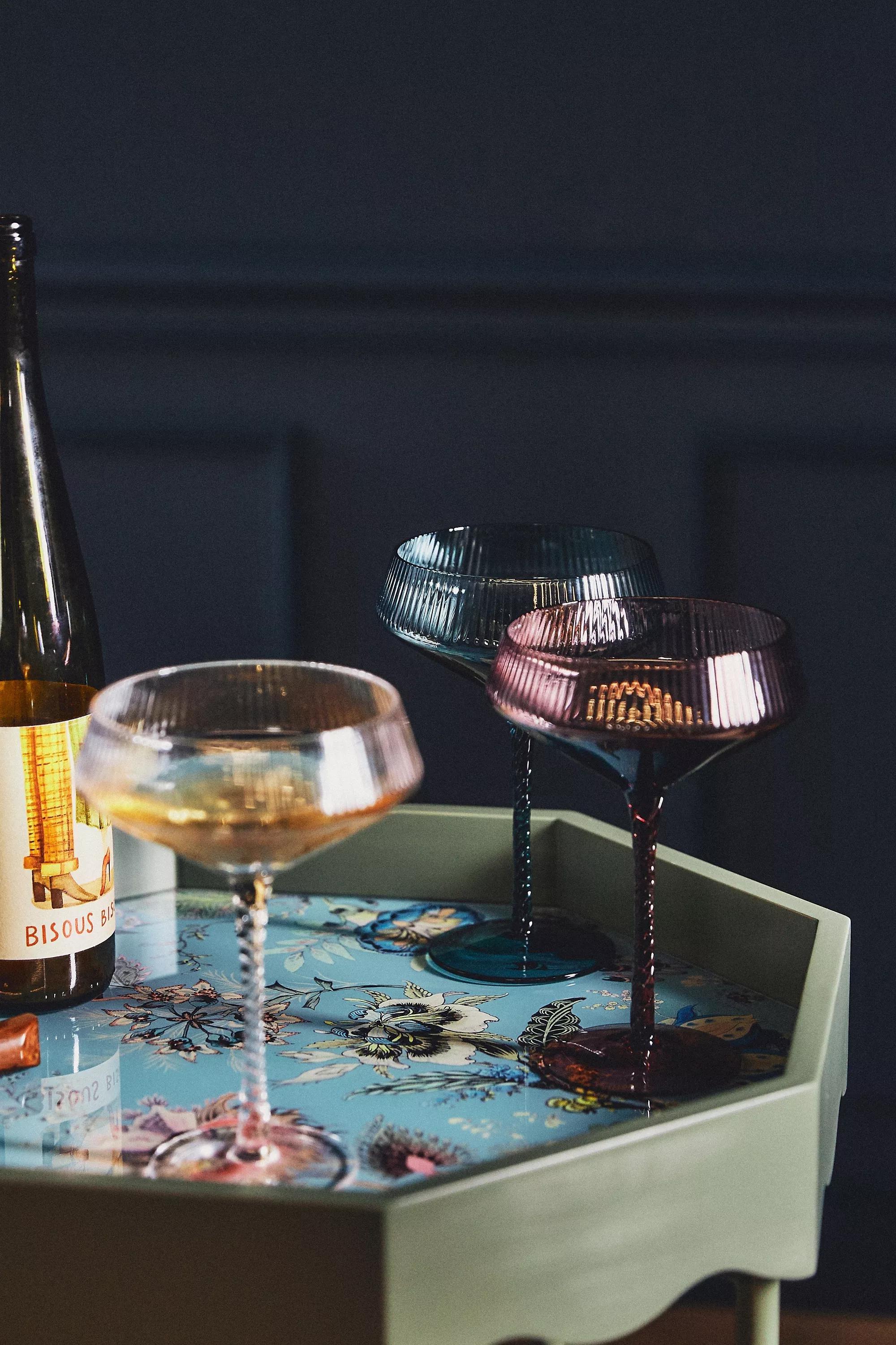 House Of Hackney For Anthropologie Champagne Coupe Glass, Purple, A501_0057, large image number 1