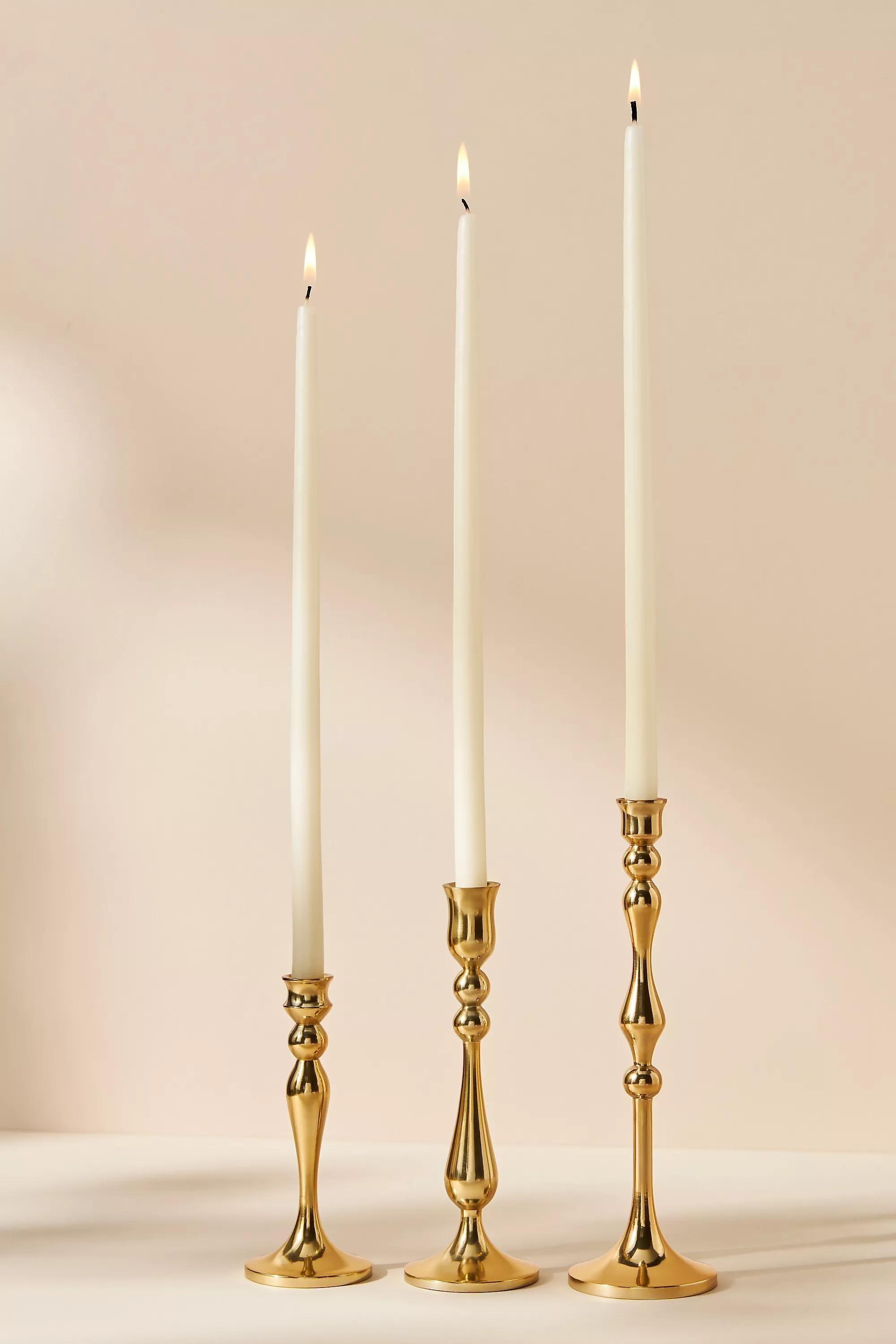 Lumiere Petite Candlestick, Gold, , large image number 0