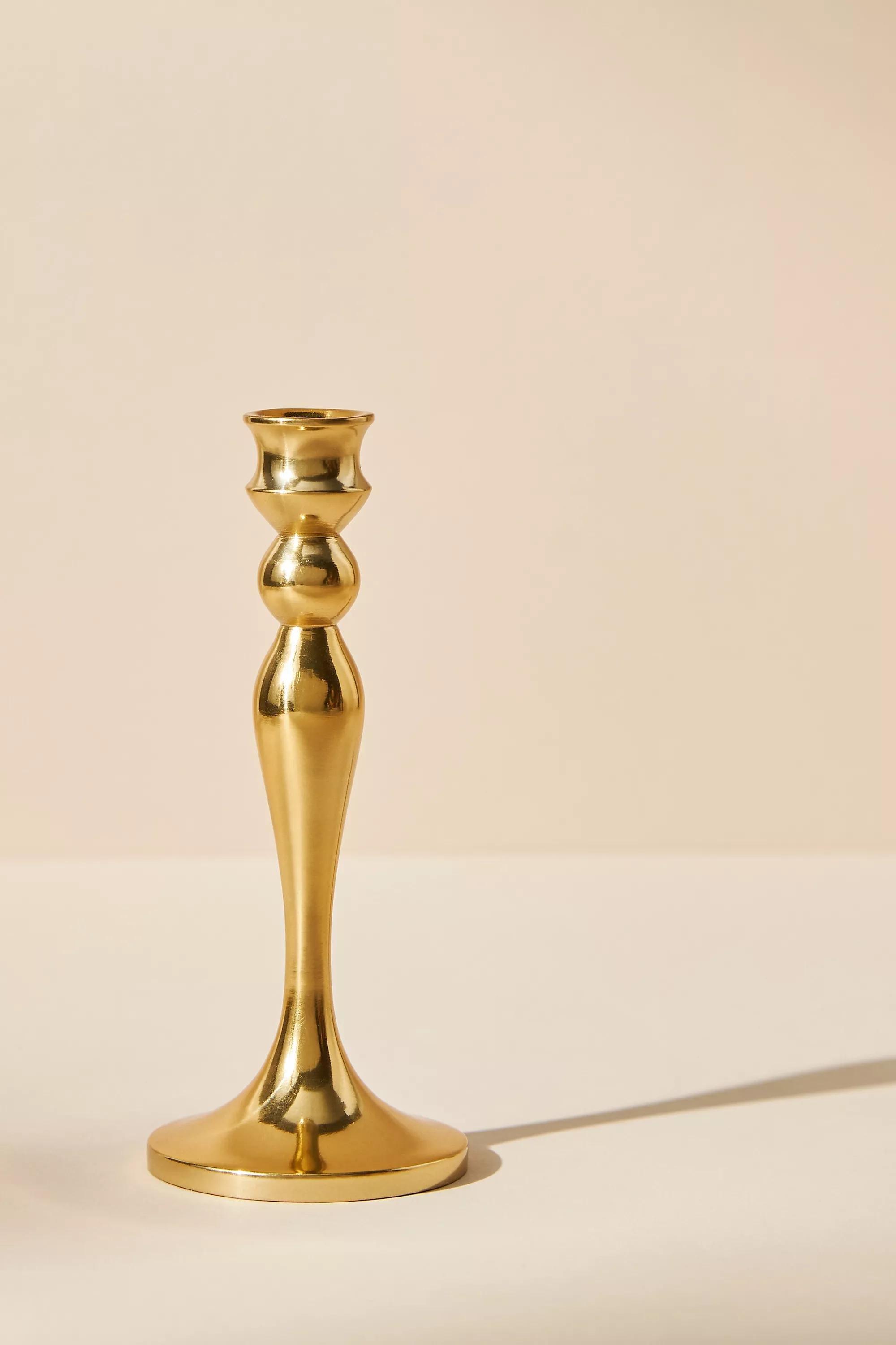 Lumiere Petite Candlestick, Gold, , large image number 1