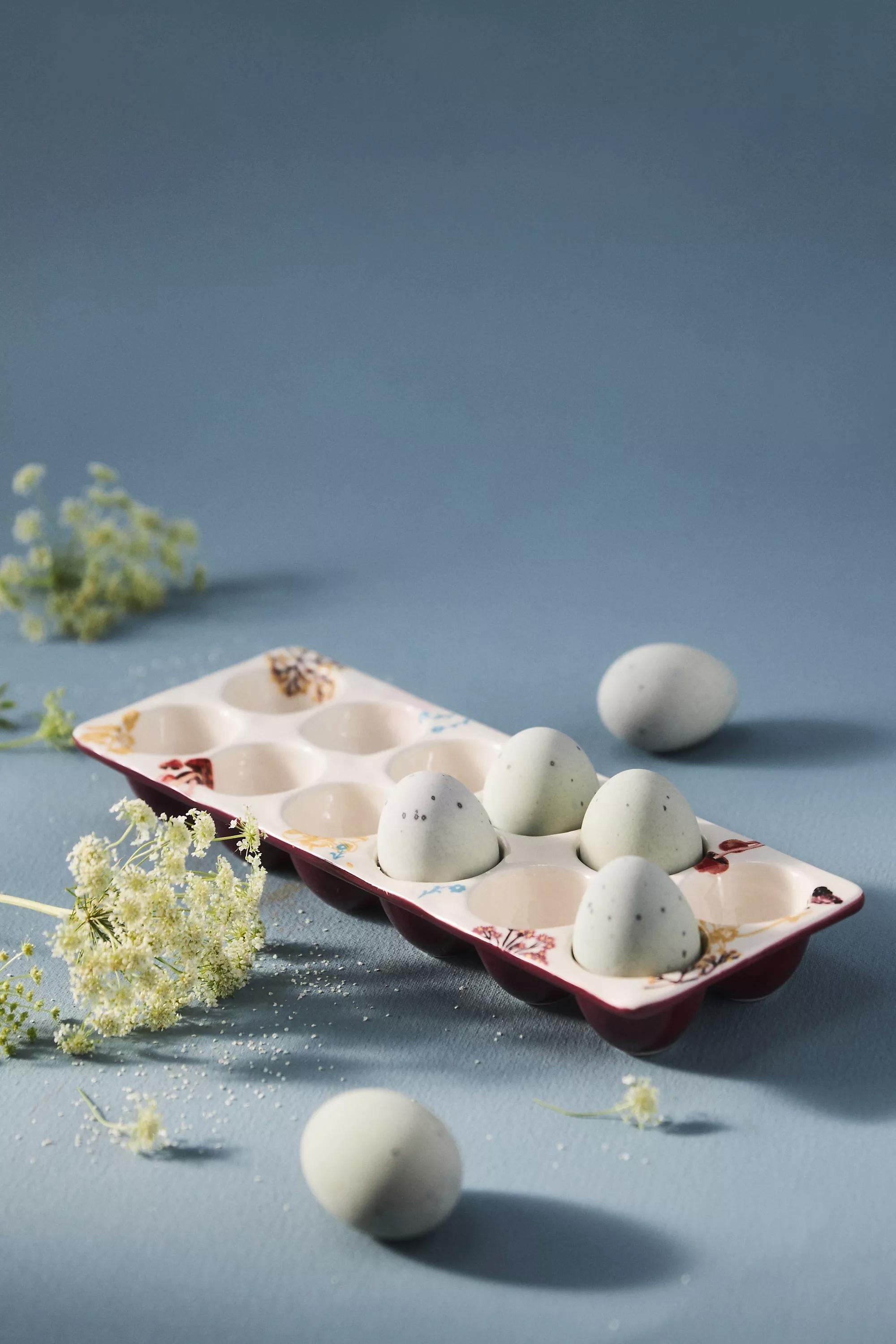 Nathalie Lete Ceramic Egg Crate, Multicolour, , large image number 0