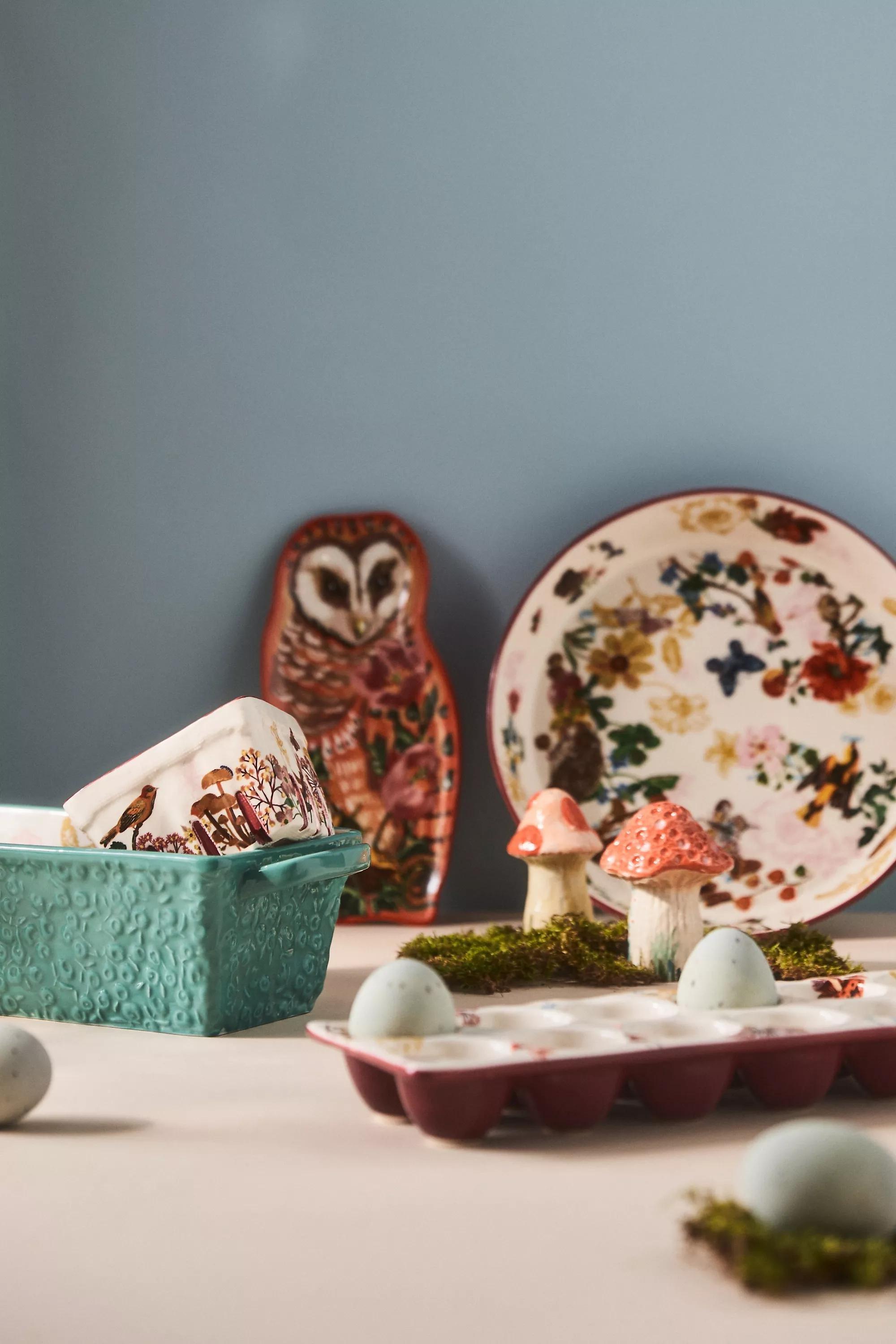 Nathalie Lete Ceramic Egg Crate, Multicolour, , large image number 1