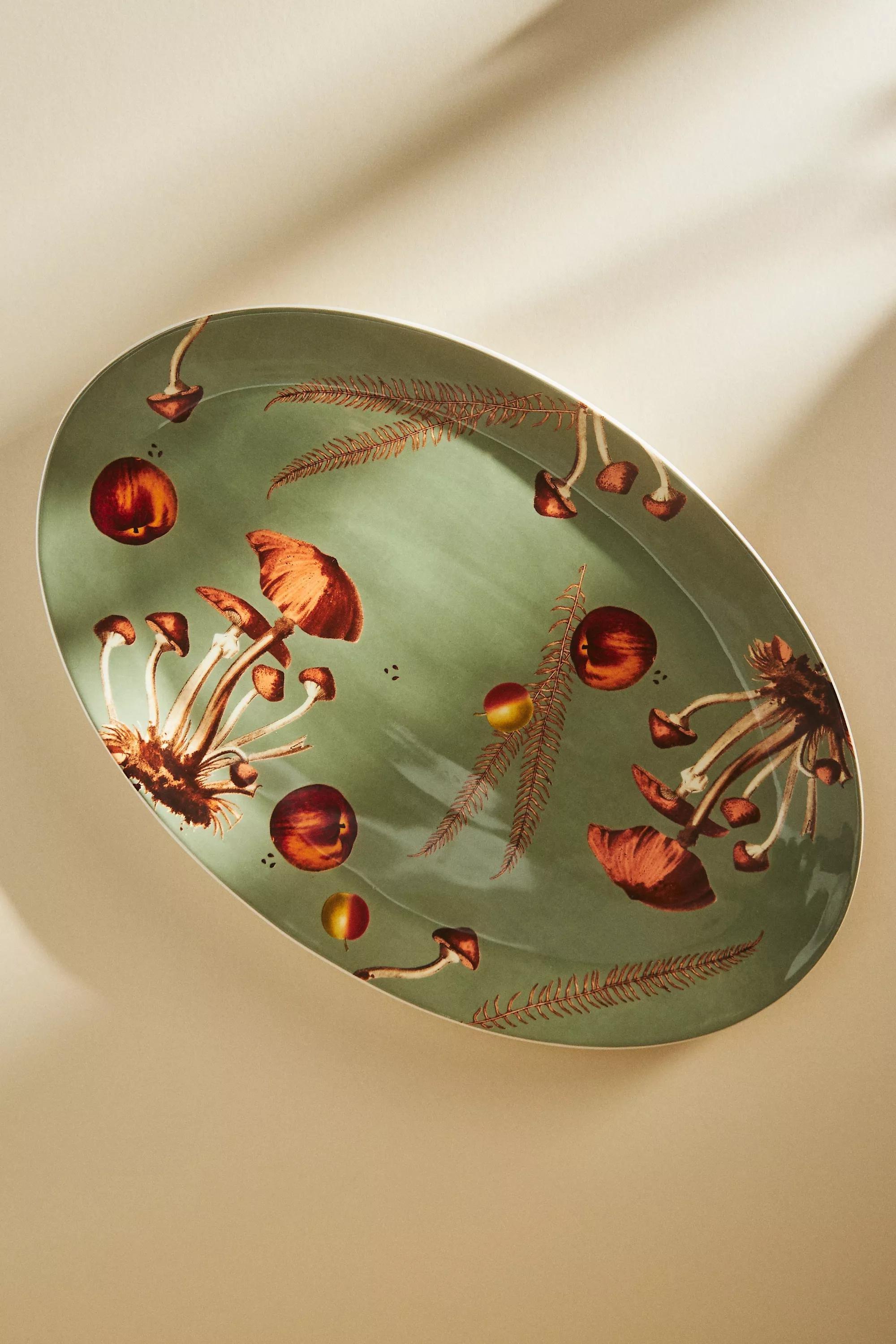 Nature Study Serving Platter, Green, A501_0006, large image number 0