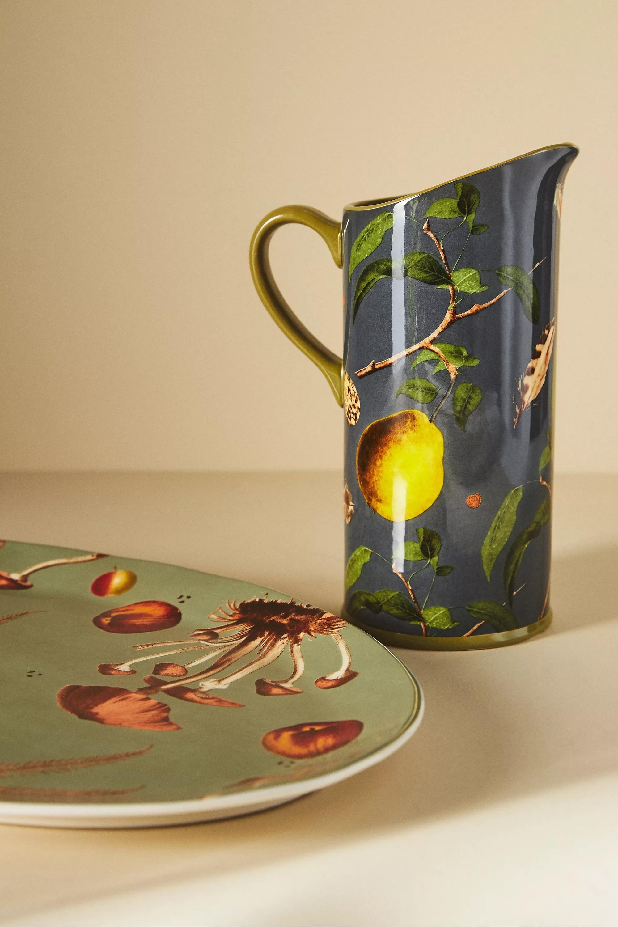 Nature Study Serving Platter, Green, A501_0006, large image number 1