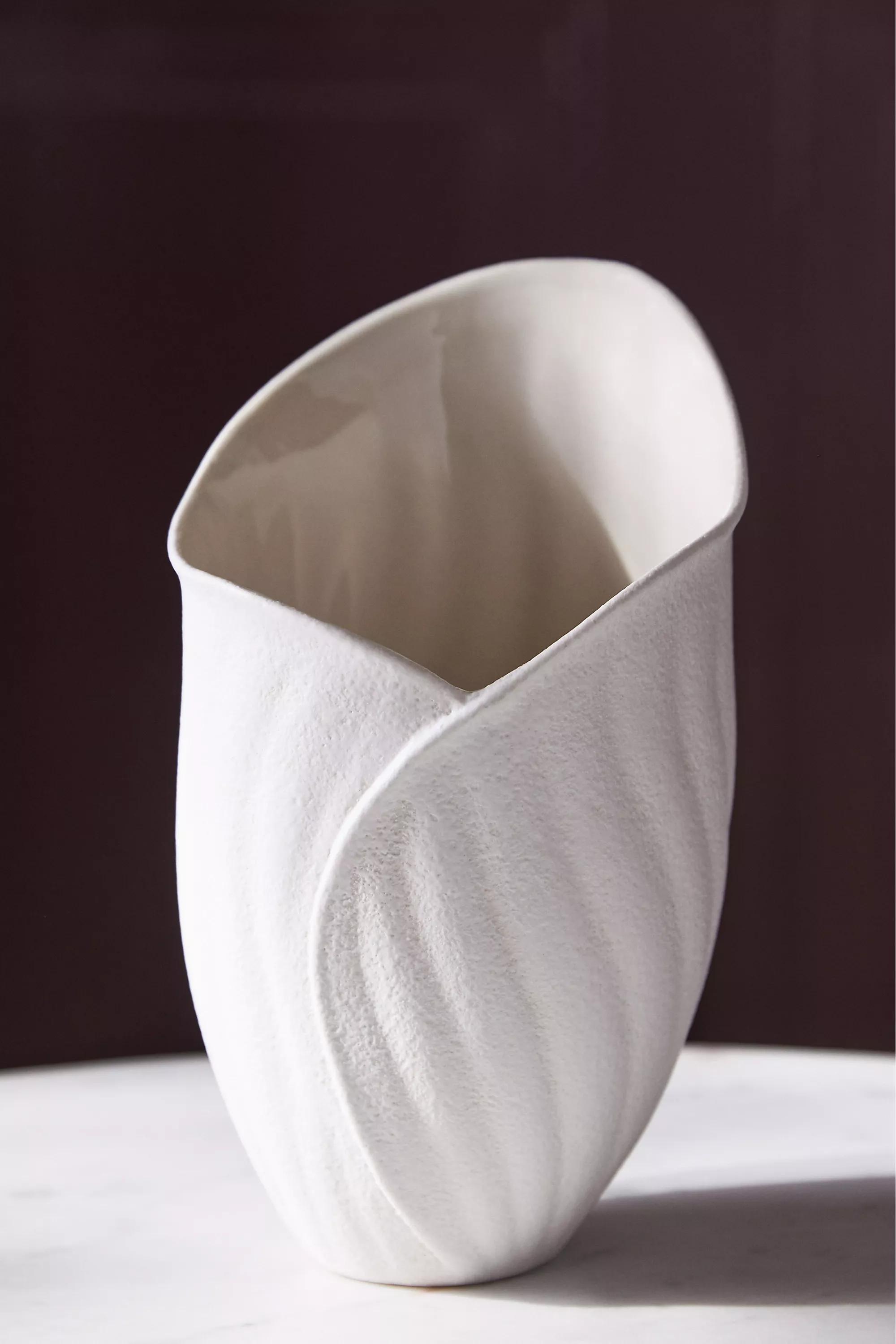 ALL WHITE Erin Fetherston for Anthropologie Dulcette Ceramic Vase, , large image number 3