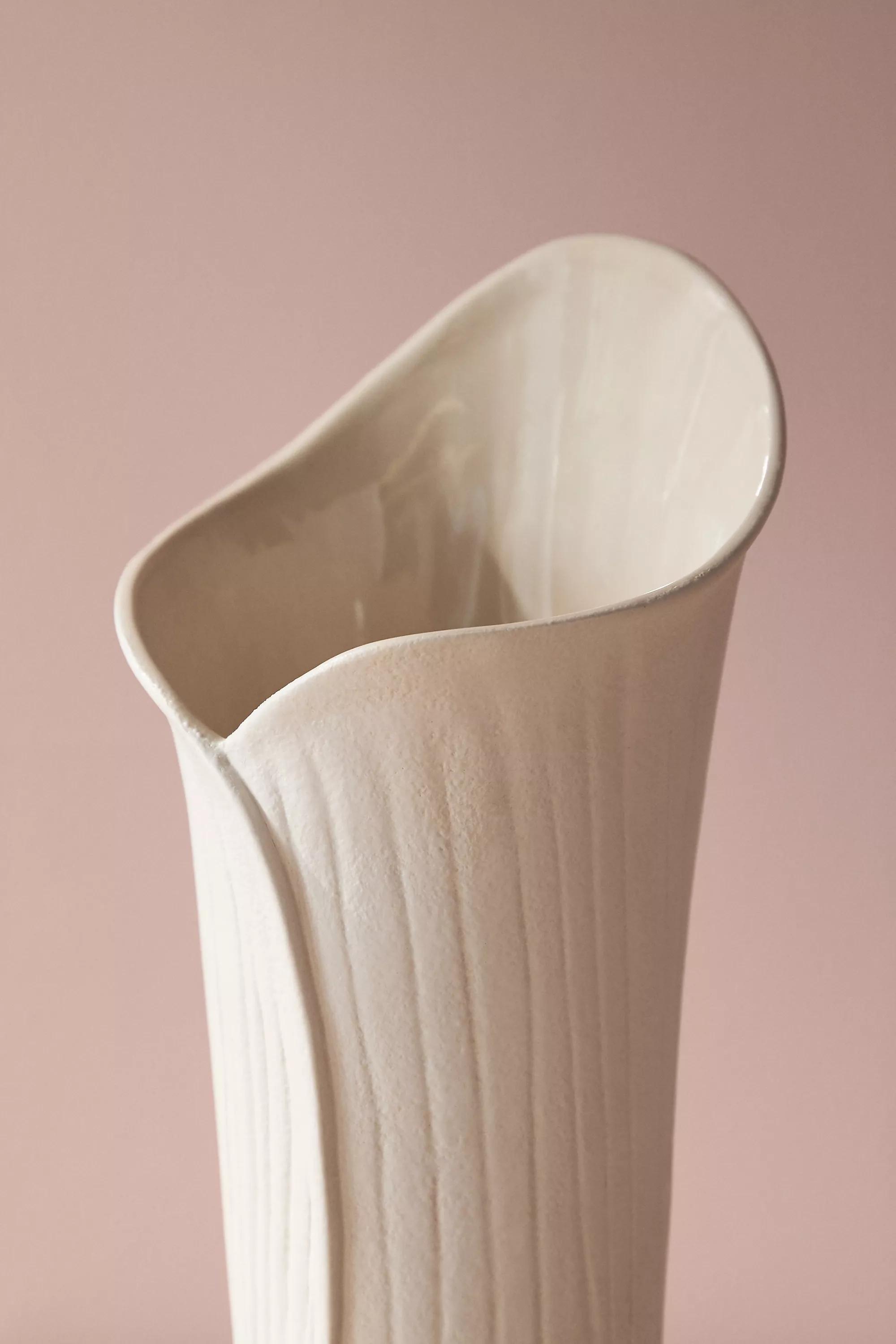 ALL WHITE Erin Fetherston for Anthropologie Dulcette Ceramic Vase, , large image number 5