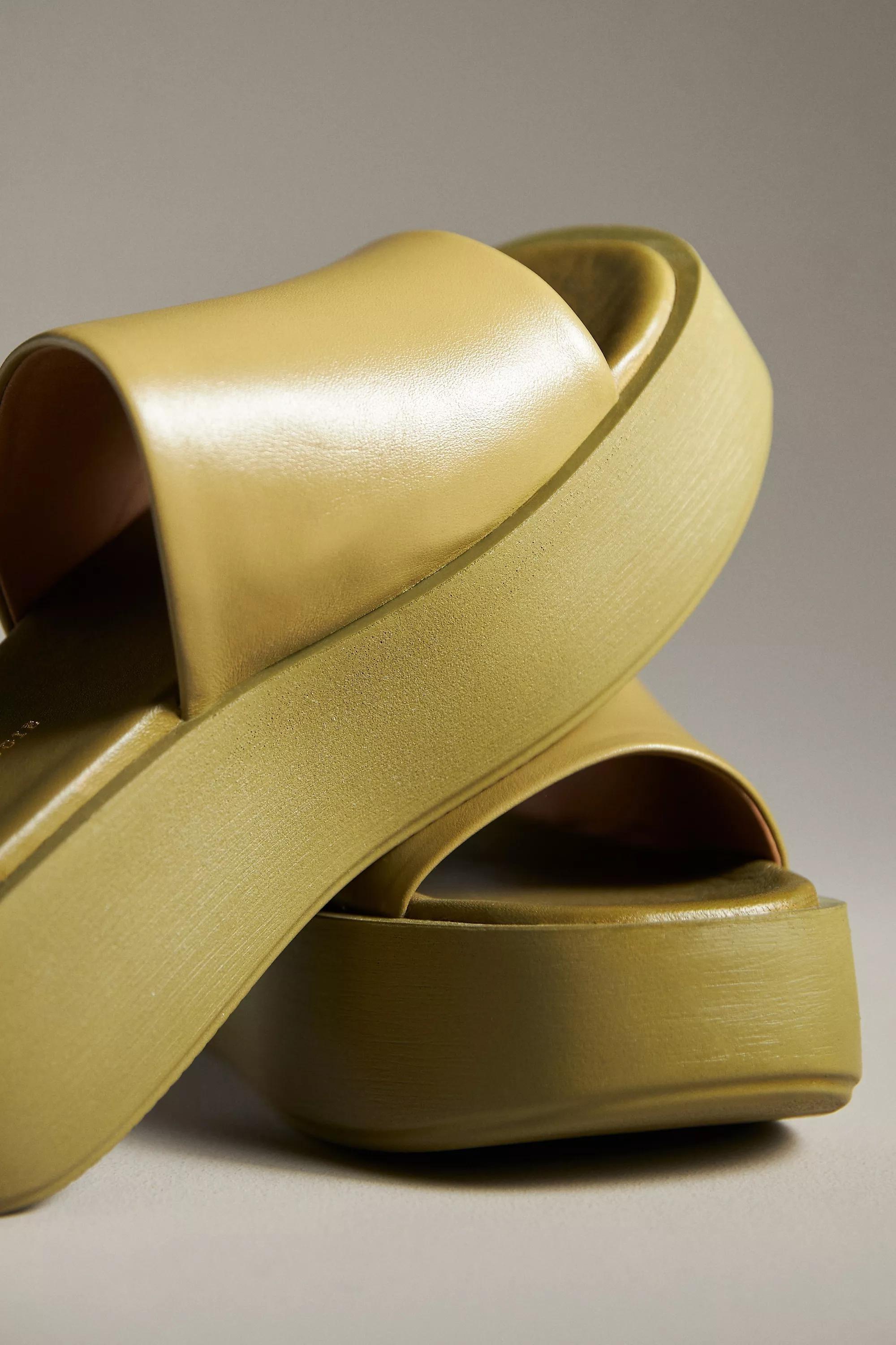 Anthropologie Sandals Platform, Green, , large image number 2