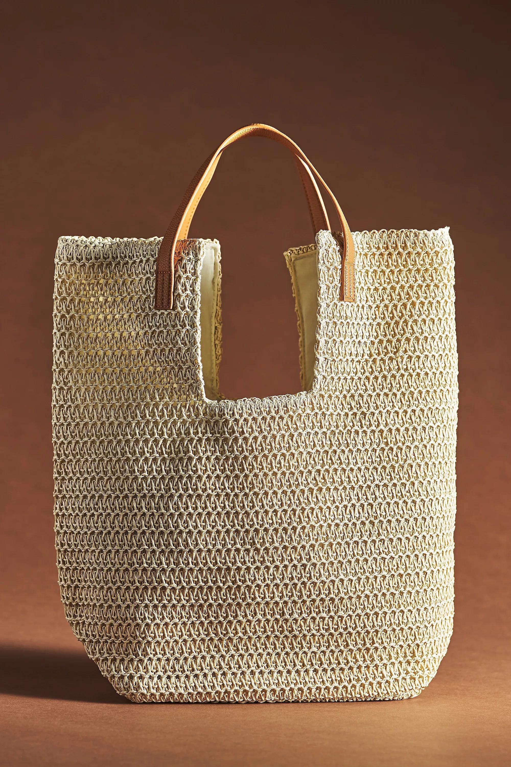 Anthropologie - Shiraleah Lido Tote Bag, Beige