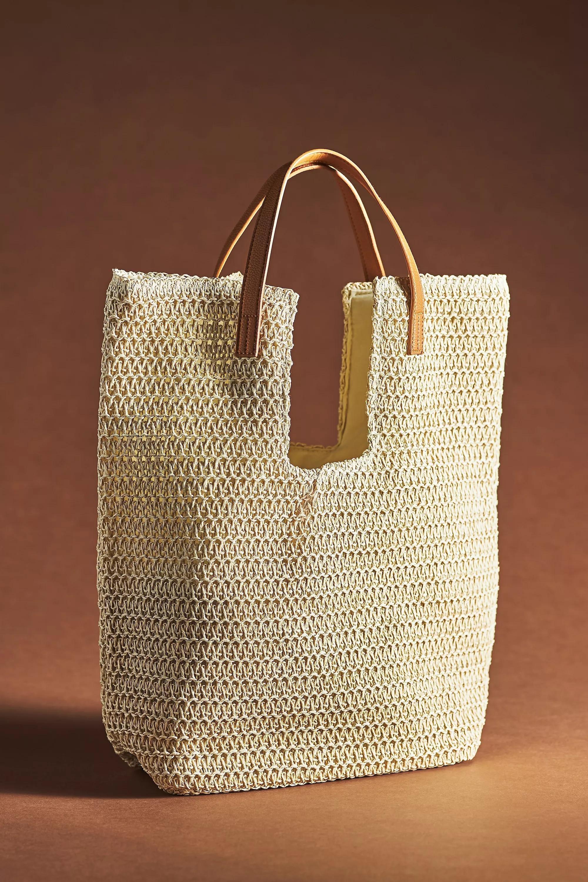 Anthropologie - Shiraleah Lido Tote Bag, Beige