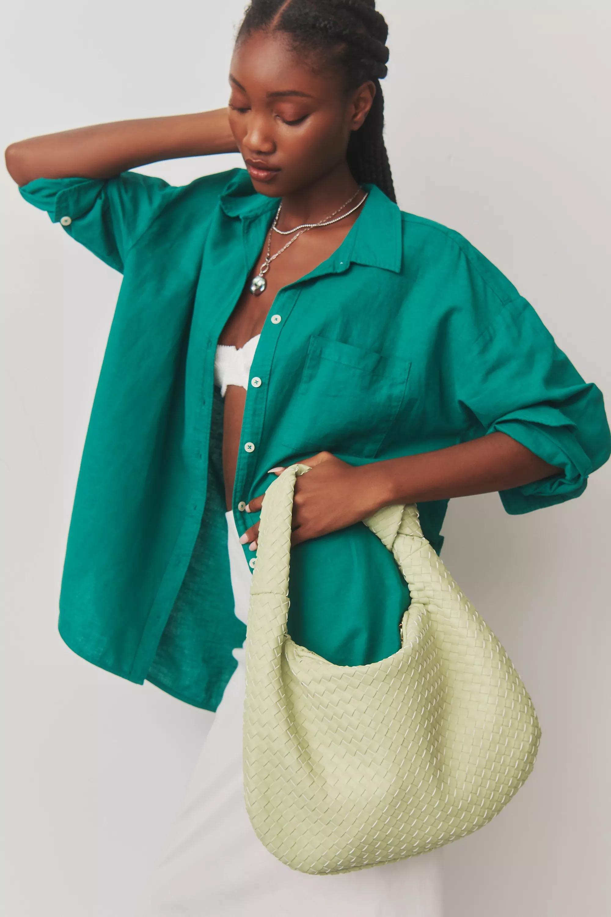 By Maeve The Bennet Button-down Shirt, Green, A501_0030, medium
