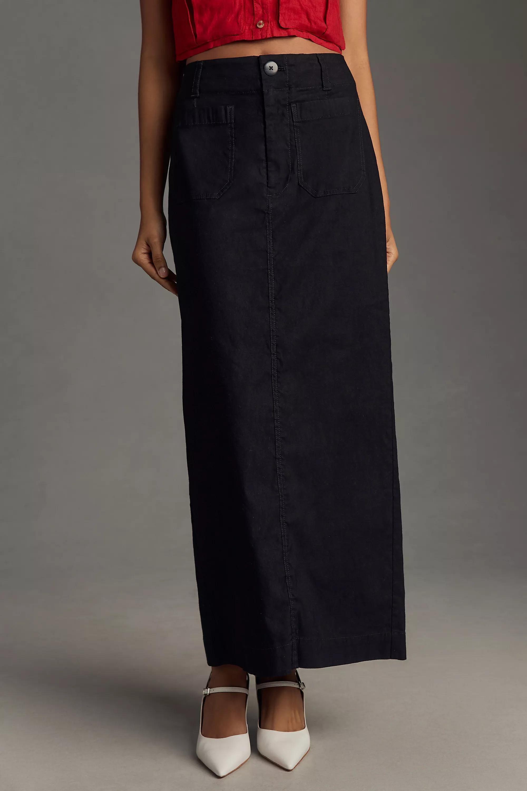 The Colette Maxi Skirt, Black, , large image number 1
