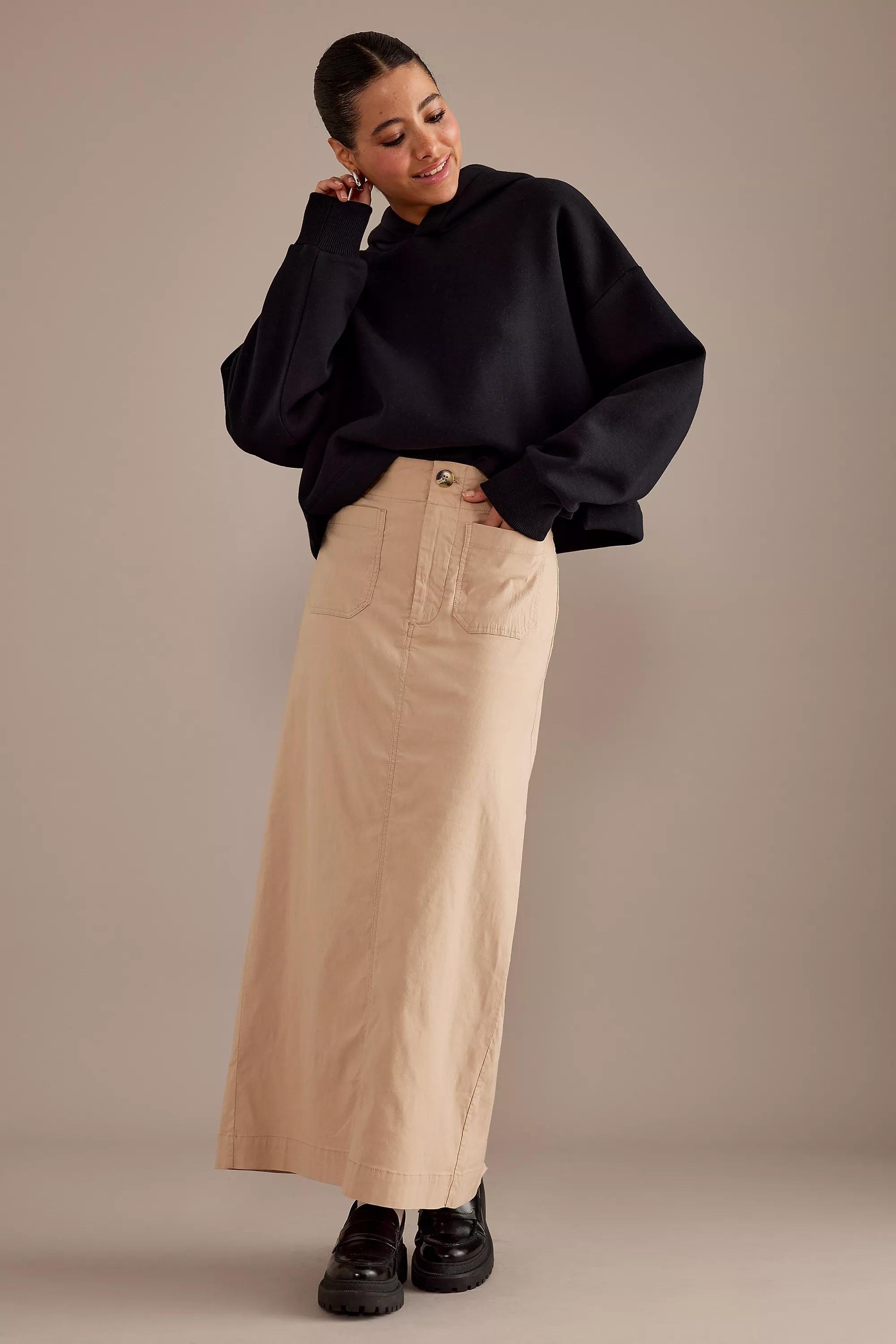 Maeve The Colette Maxi Skirt, Beige, A501_0026, large image number 0