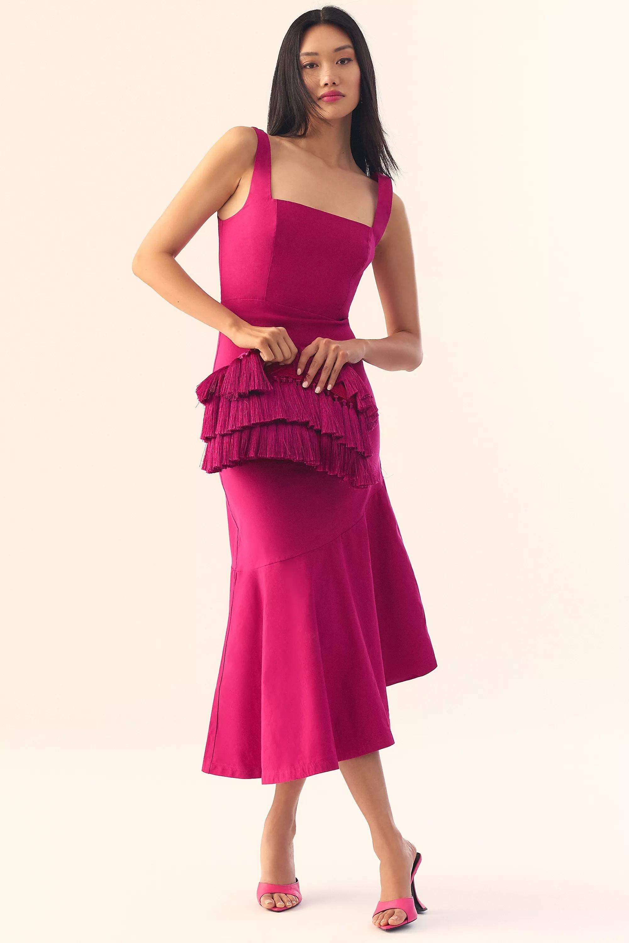 Fringed Clutch, Pink, A501_0066, large image number 0