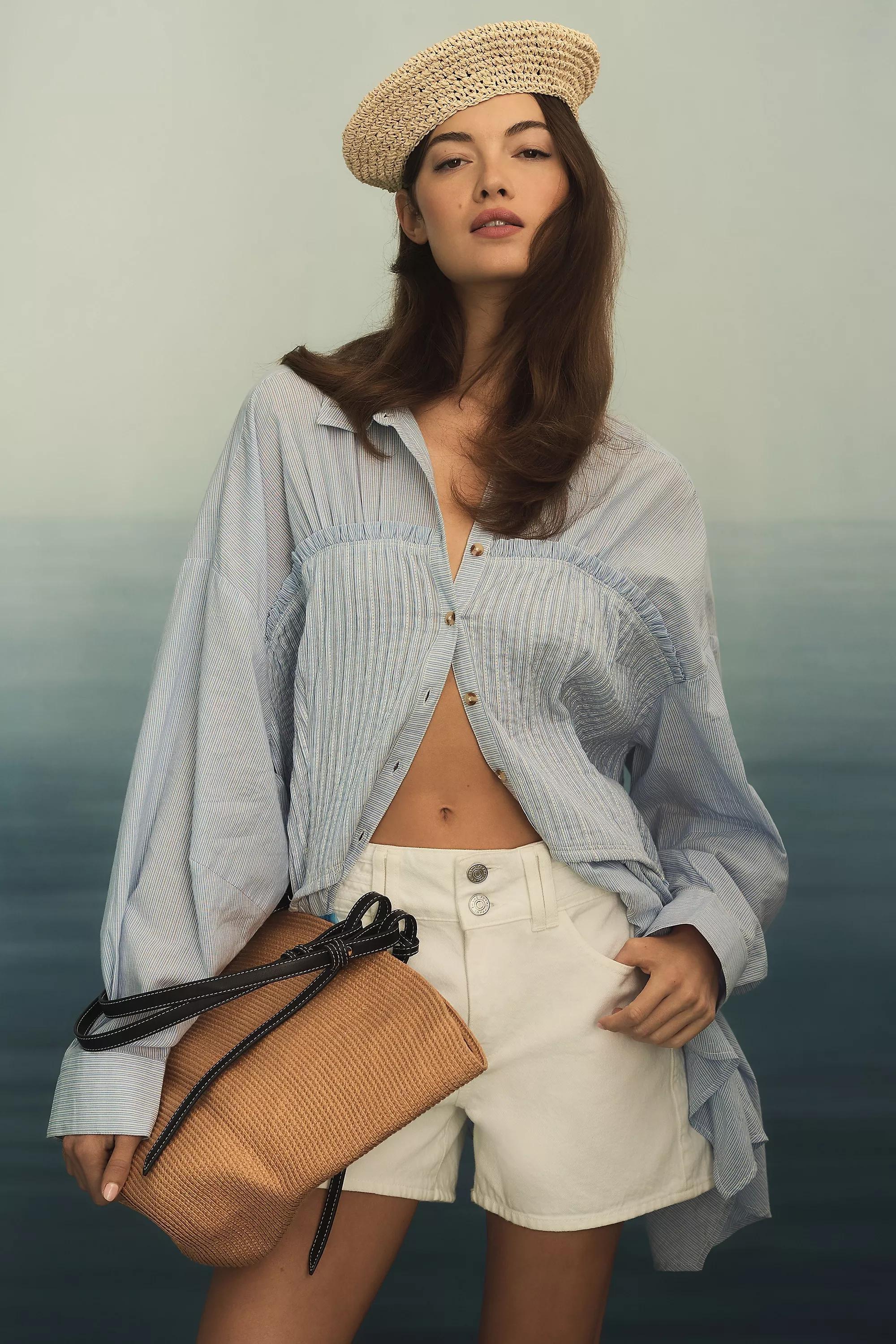 Raffia Beret, Beige, A501_0111, large image number 0