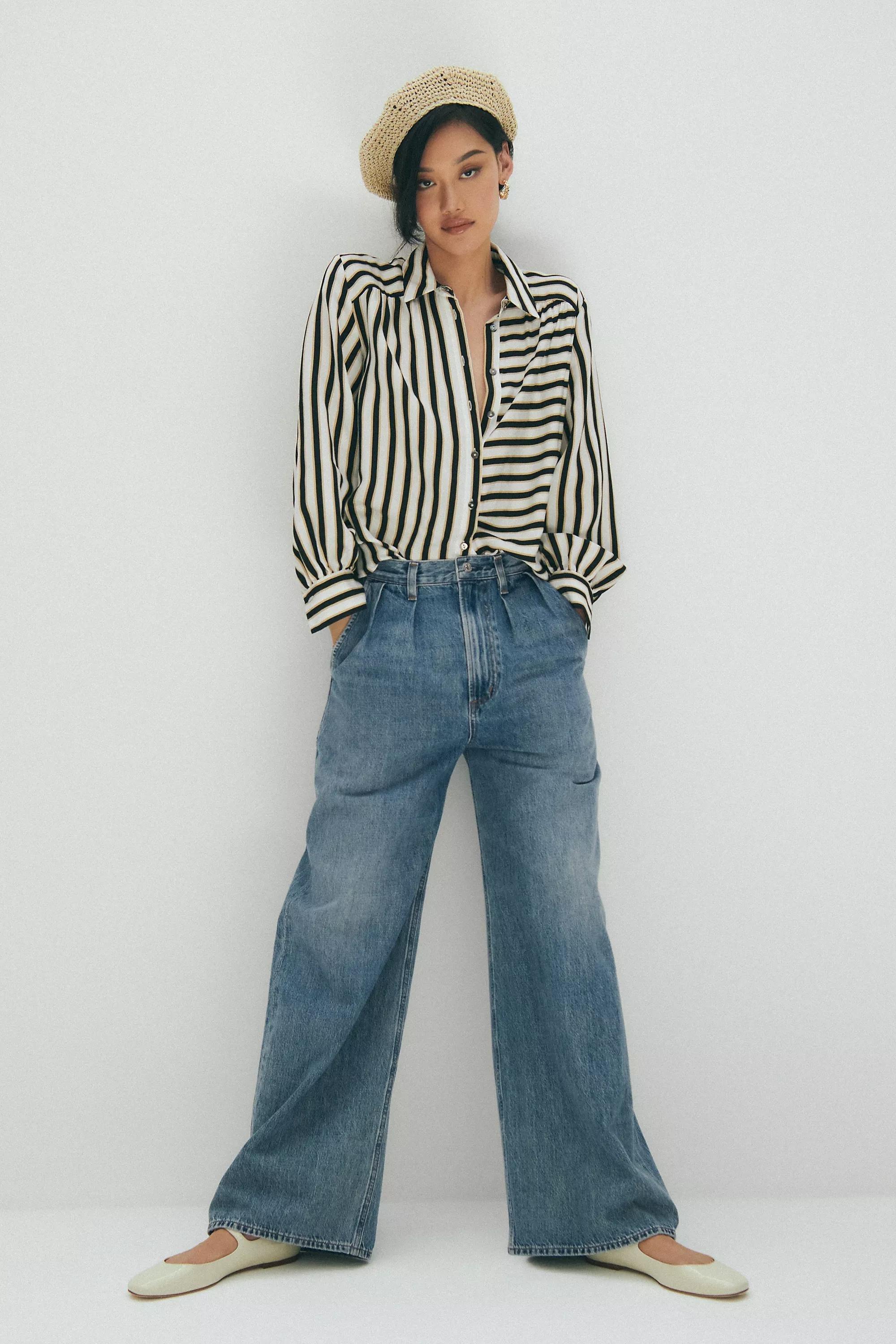 Raffia Beret, Beige, A501_0111, large image number 1