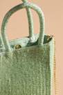 Anthropologie - Mini Beaded Tote Bag, Green