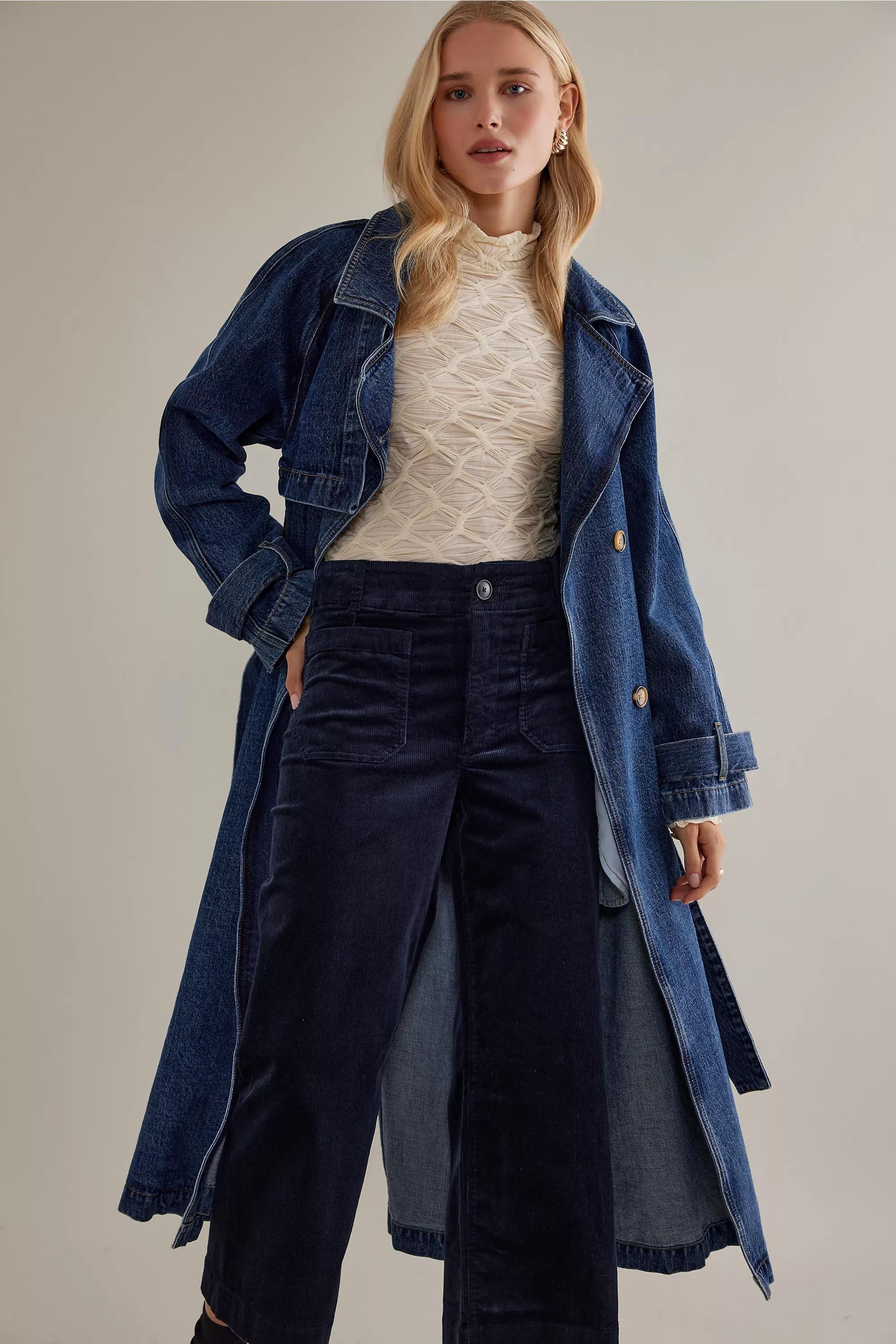 By Meave Cropped Corduroy Wide-Leg Trousers, A501_0041, large image number 4