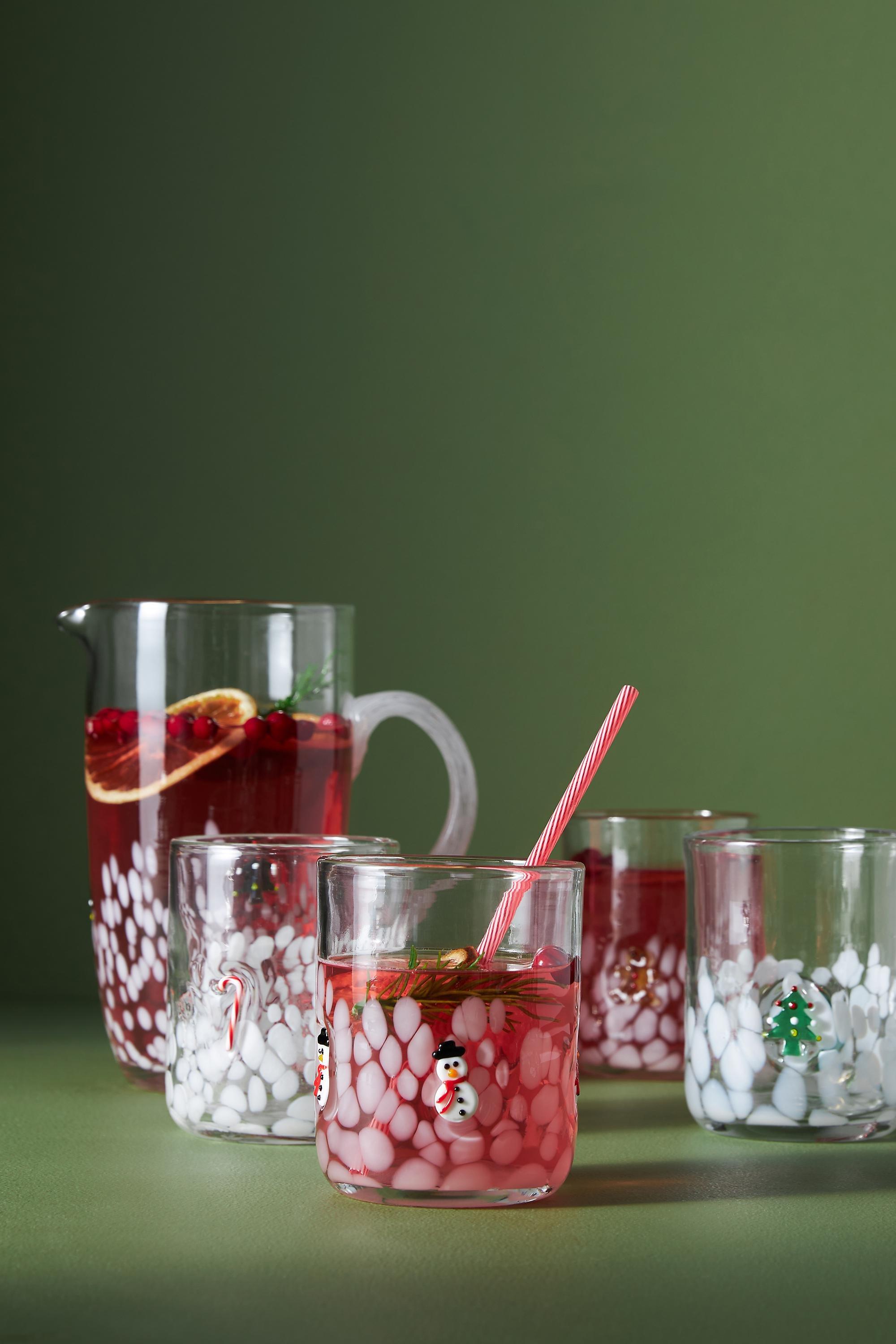 Festive Icon Glass Pitcher, Clear, A501_0038, large image number 4