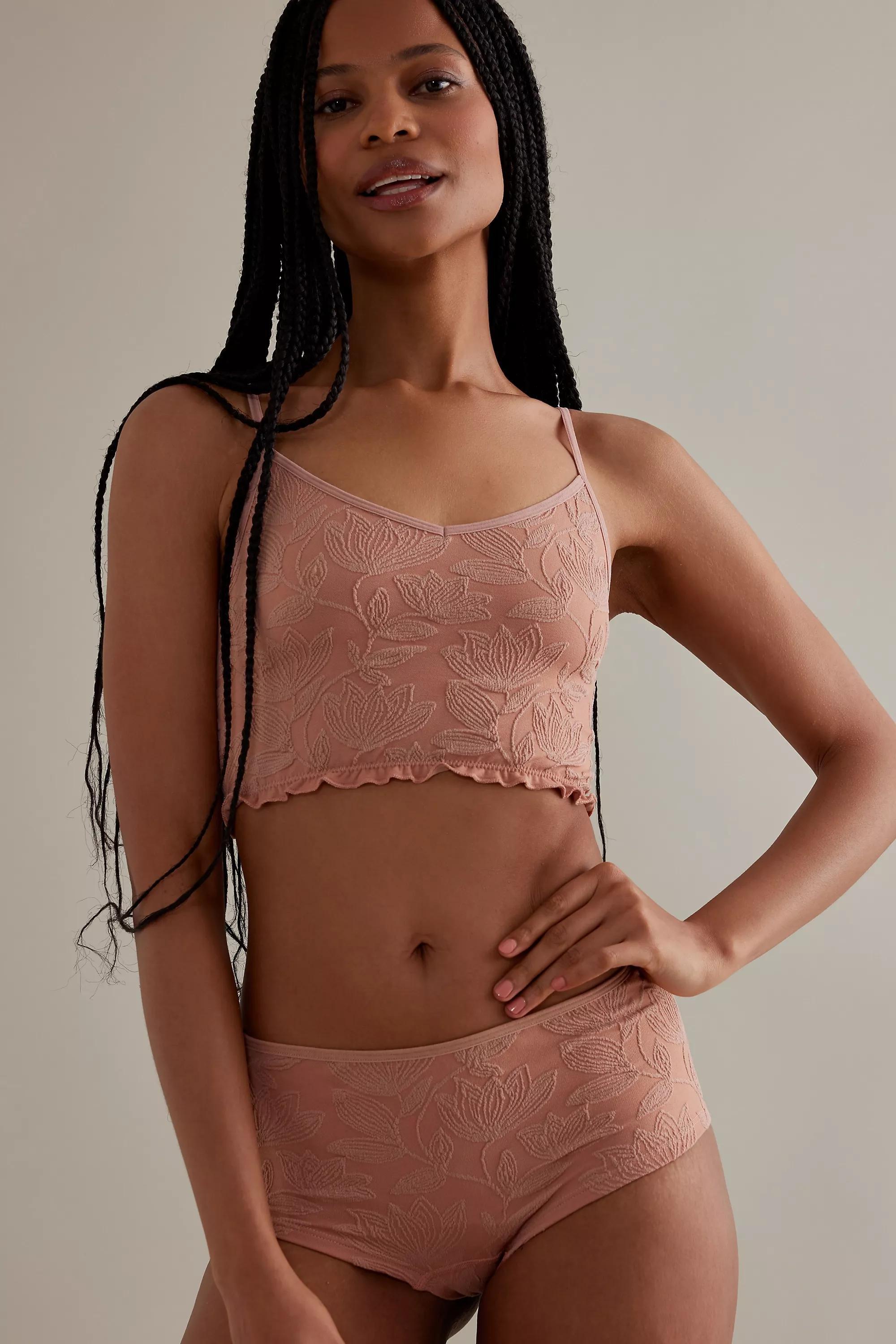Anthropologie Floral Seamless Lingerie, Brown, , large image number 0