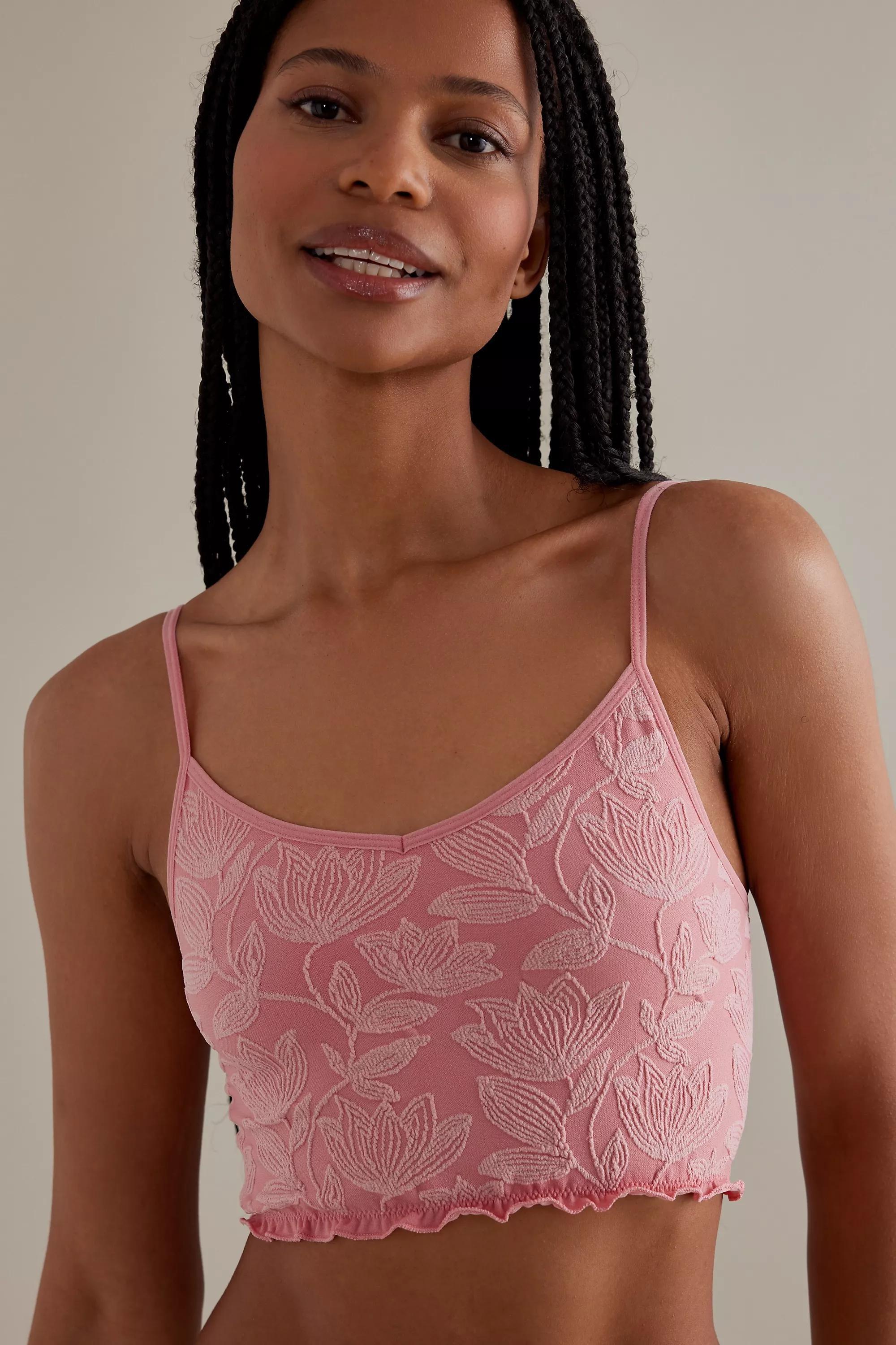 Seamless U-Neck Tank Top, Pink, , large image number 1