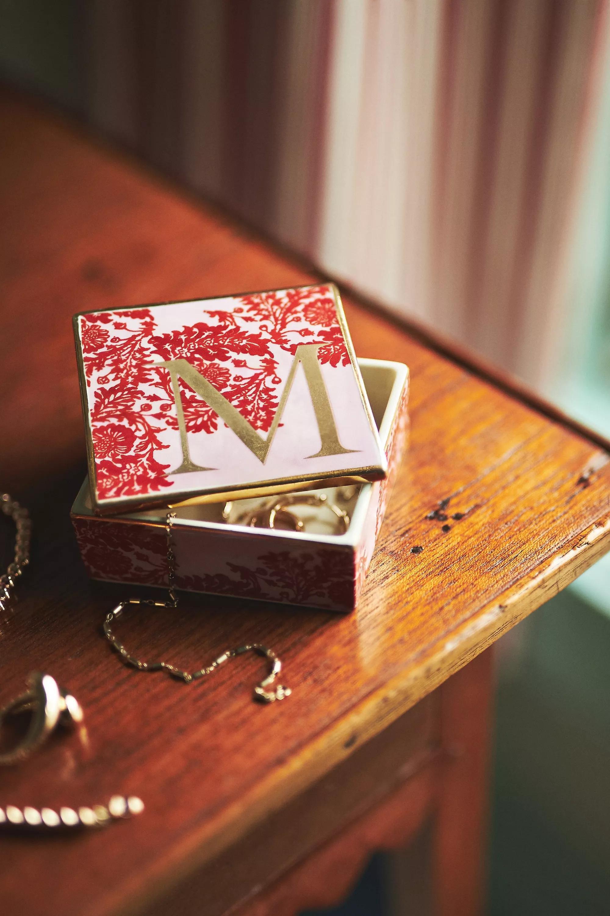 Venice Monogram Trinket Dish, F, A501_0906, large image number 1
